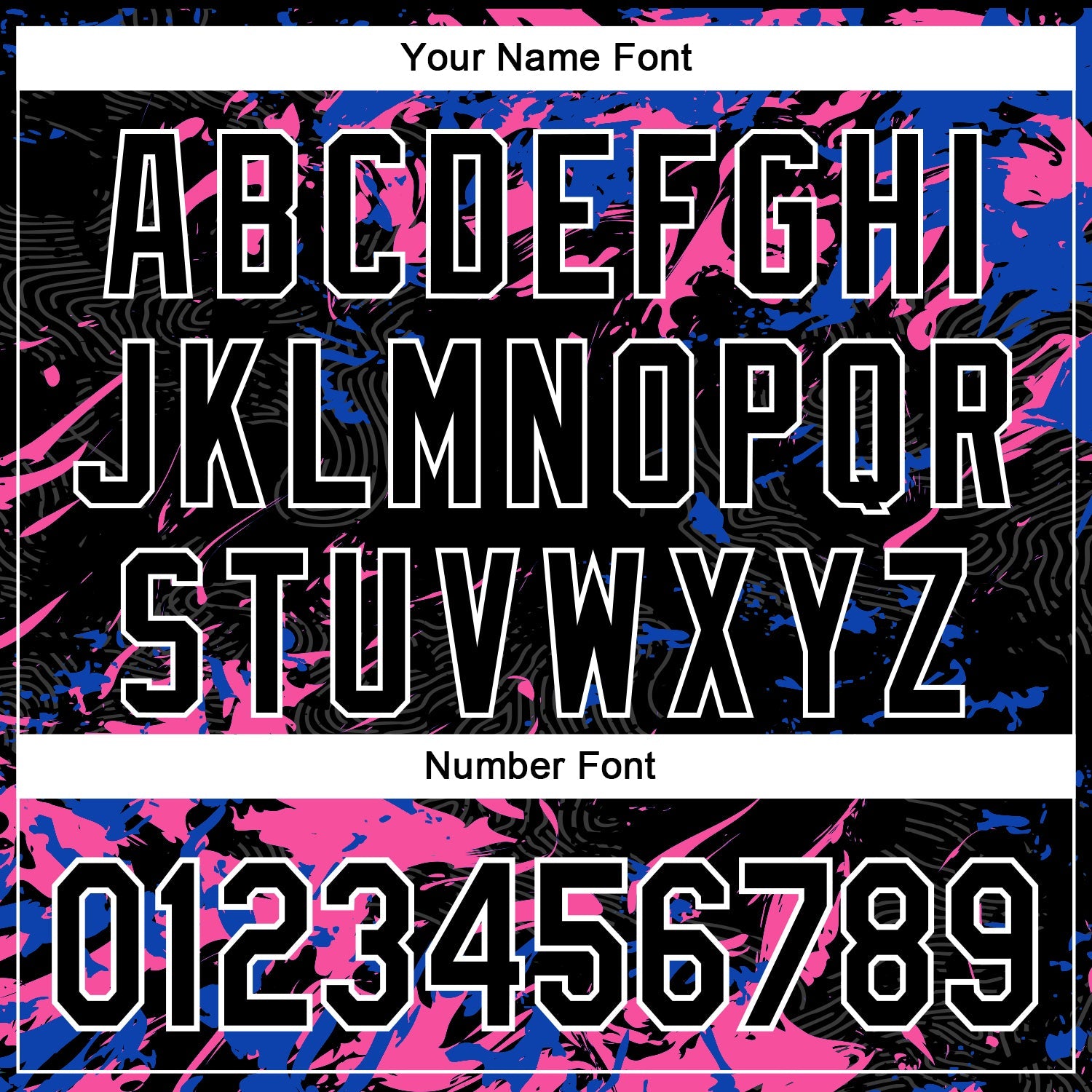 Custom Black Thunder Blue Pink-White Splash Bomber Full-Snap Varsity Letterman Hoodie Jacket view 6