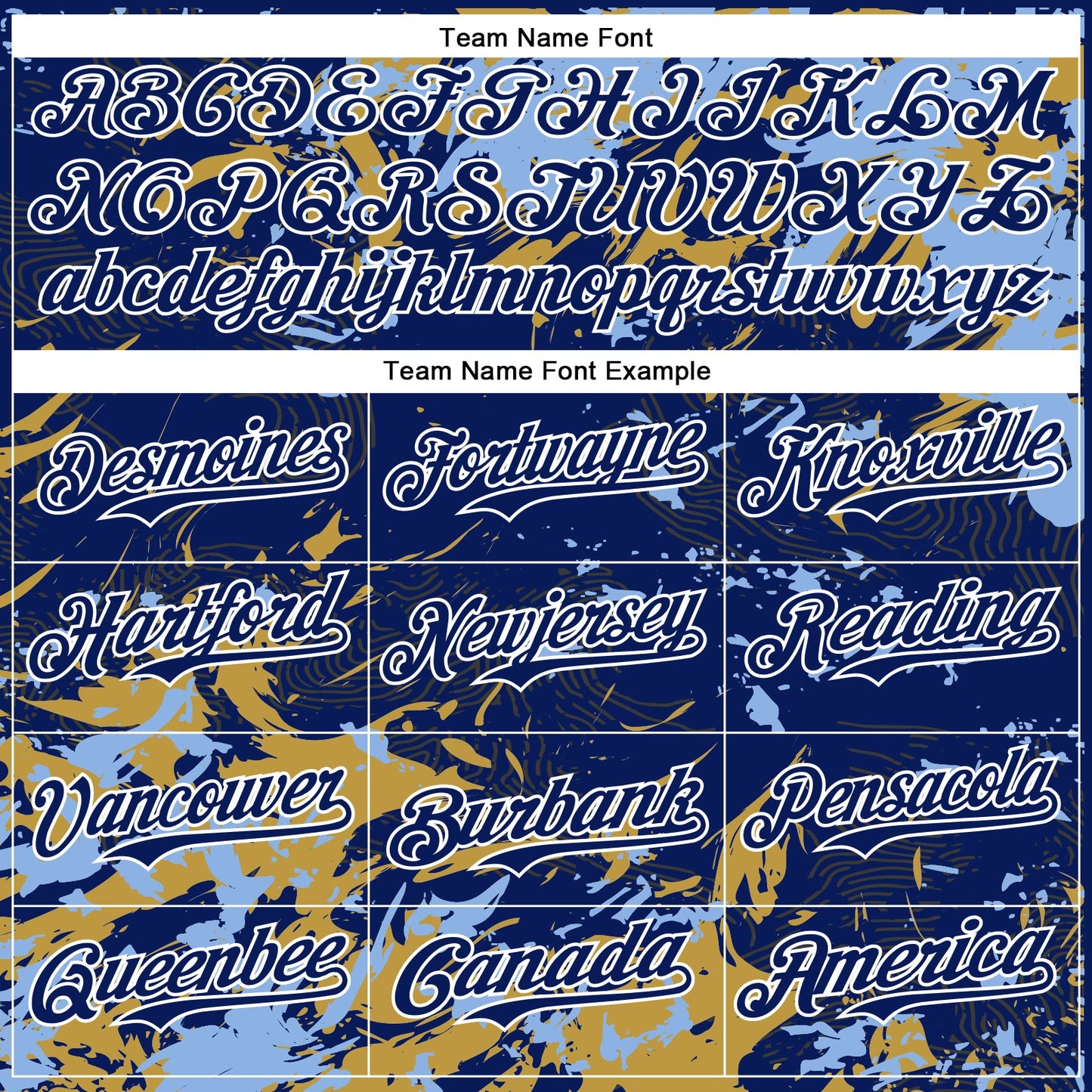 Custom Royal Light Blue Old Gold-White Splash Bomber Full-Snap Varsity Letterman Hoodie Jacket view 5