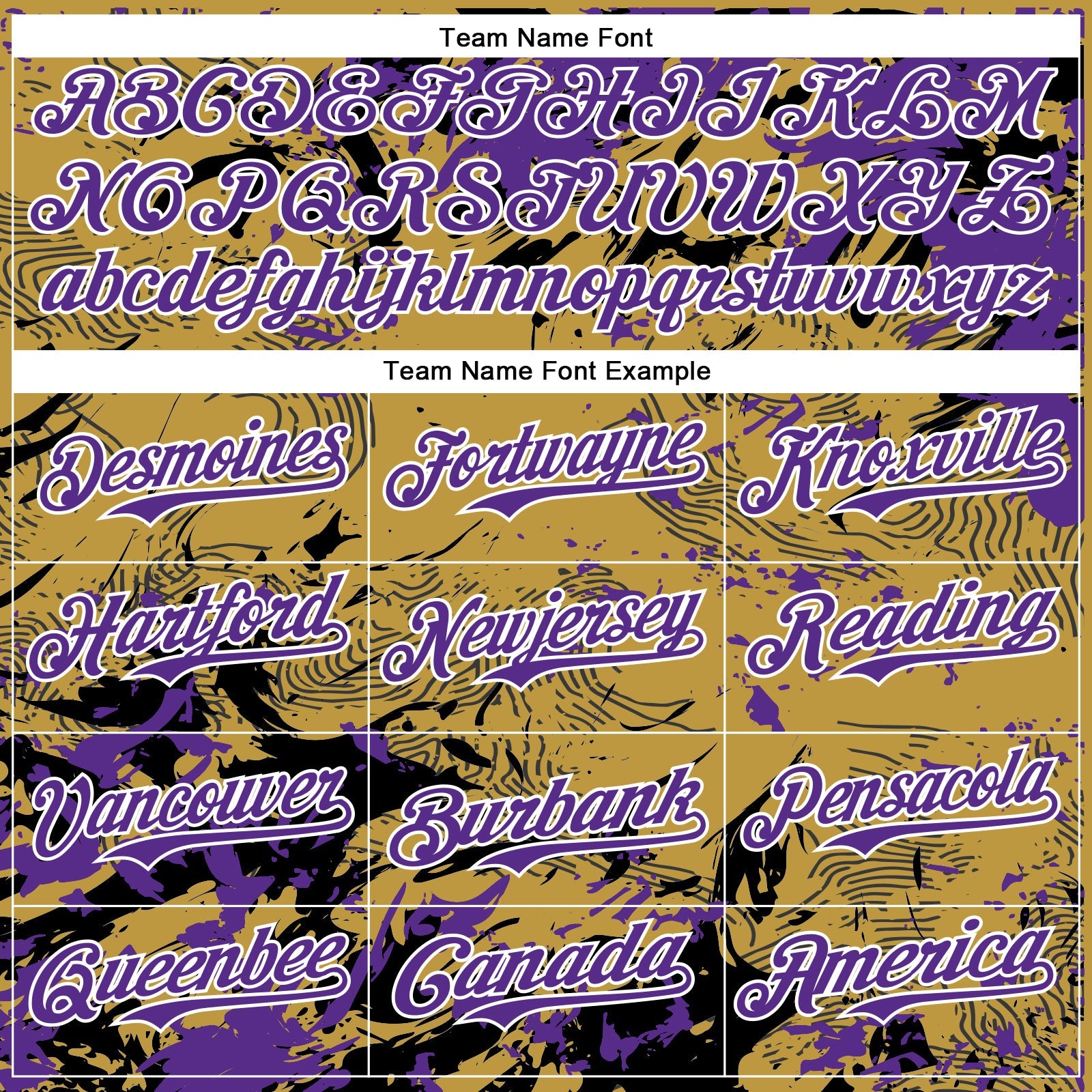 Custom Old Gold Purple Black-White Splash Bomber Full-Snap Varsity Letterman Hoodie Jacket view 5