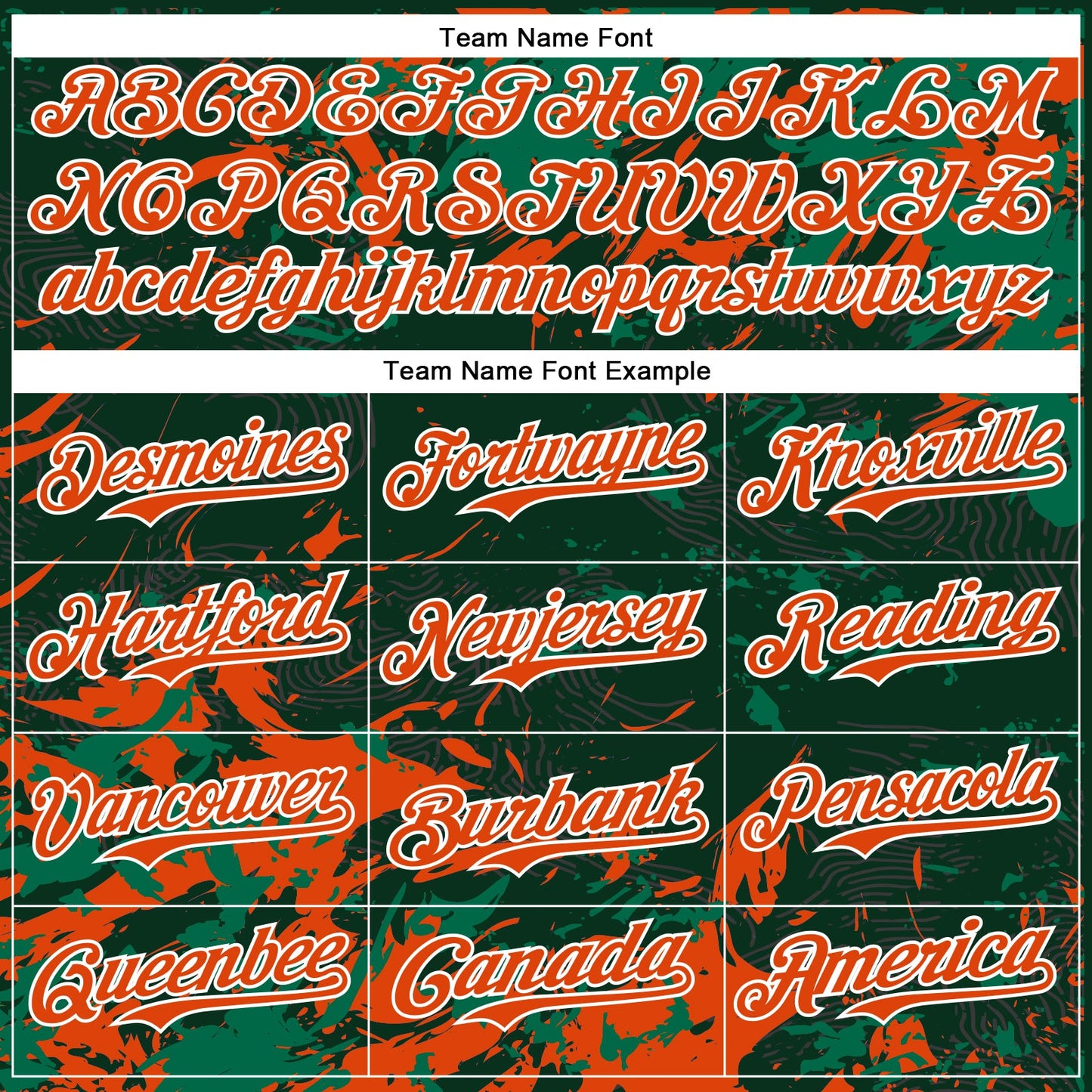 Custom Green Orange Kelly Green-White Splash Bomber Full-Snap Varsity Letterman Hoodie Jacket view 5