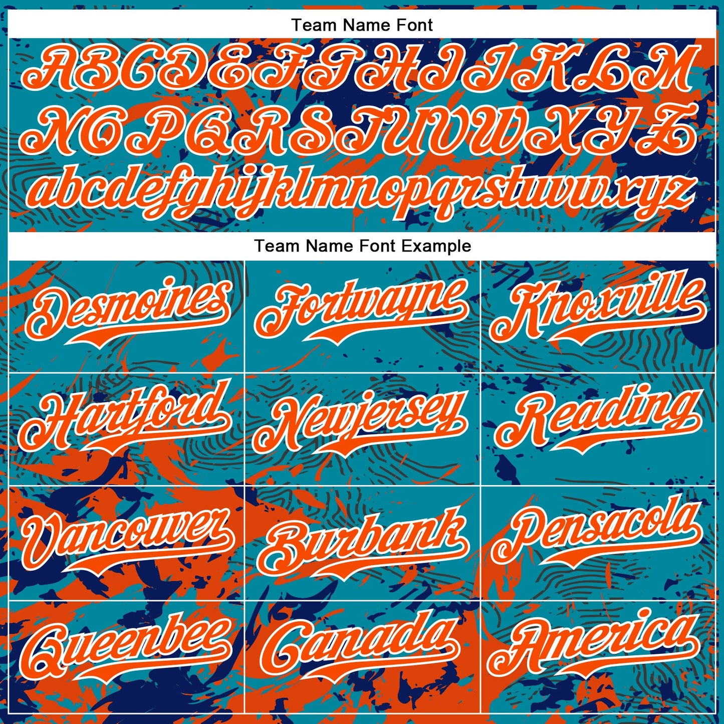 Custom Teal Orange Royal-White Splash Bomber Full-Snap Varsity Letterman Hoodie Jacket view 5