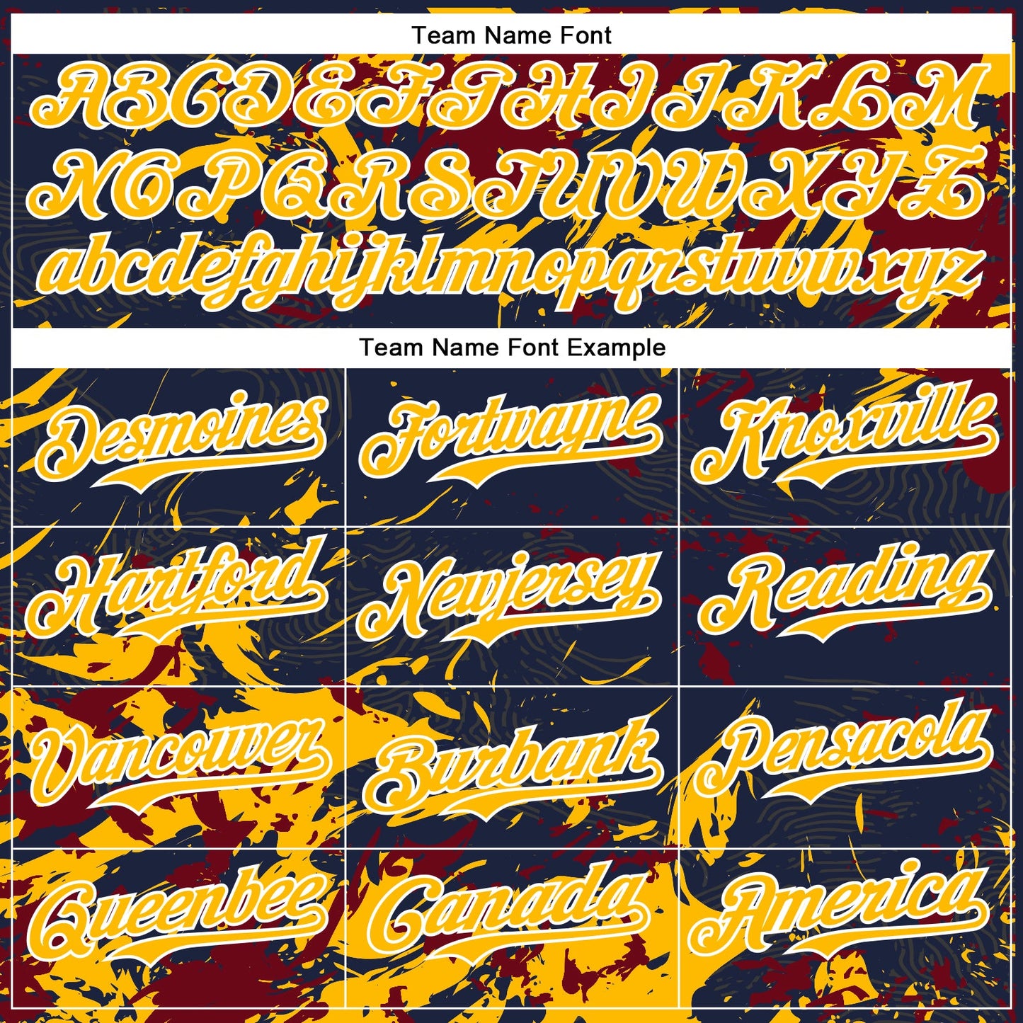 Custom Navy Gold Crimson-White Splash Bomber Full-Snap Varsity Letterman Hoodie Jacket view 5