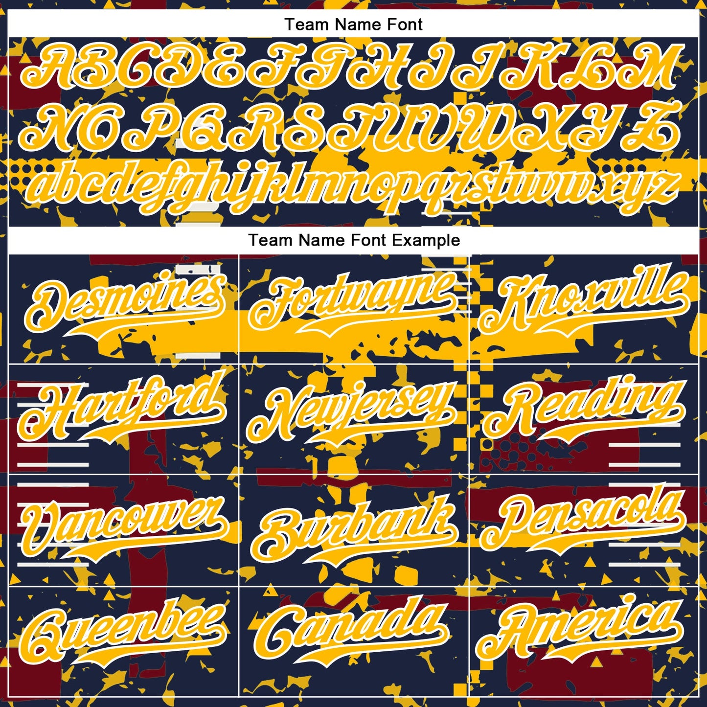 Custom Navy Gold Crimson-White Abstract Fragment Shape Bomber Full-Snap Varsity Letterman Hoodie Jacket view 5
