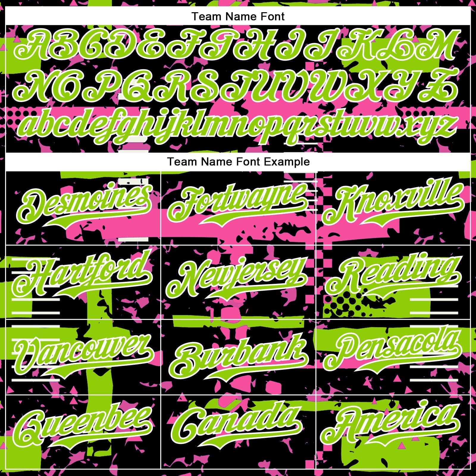 Custom Black Neon Green Pink-White Abstract Fragment Shape Bomber Full-Snap Varsity Letterman Hoodie Jacket view 5