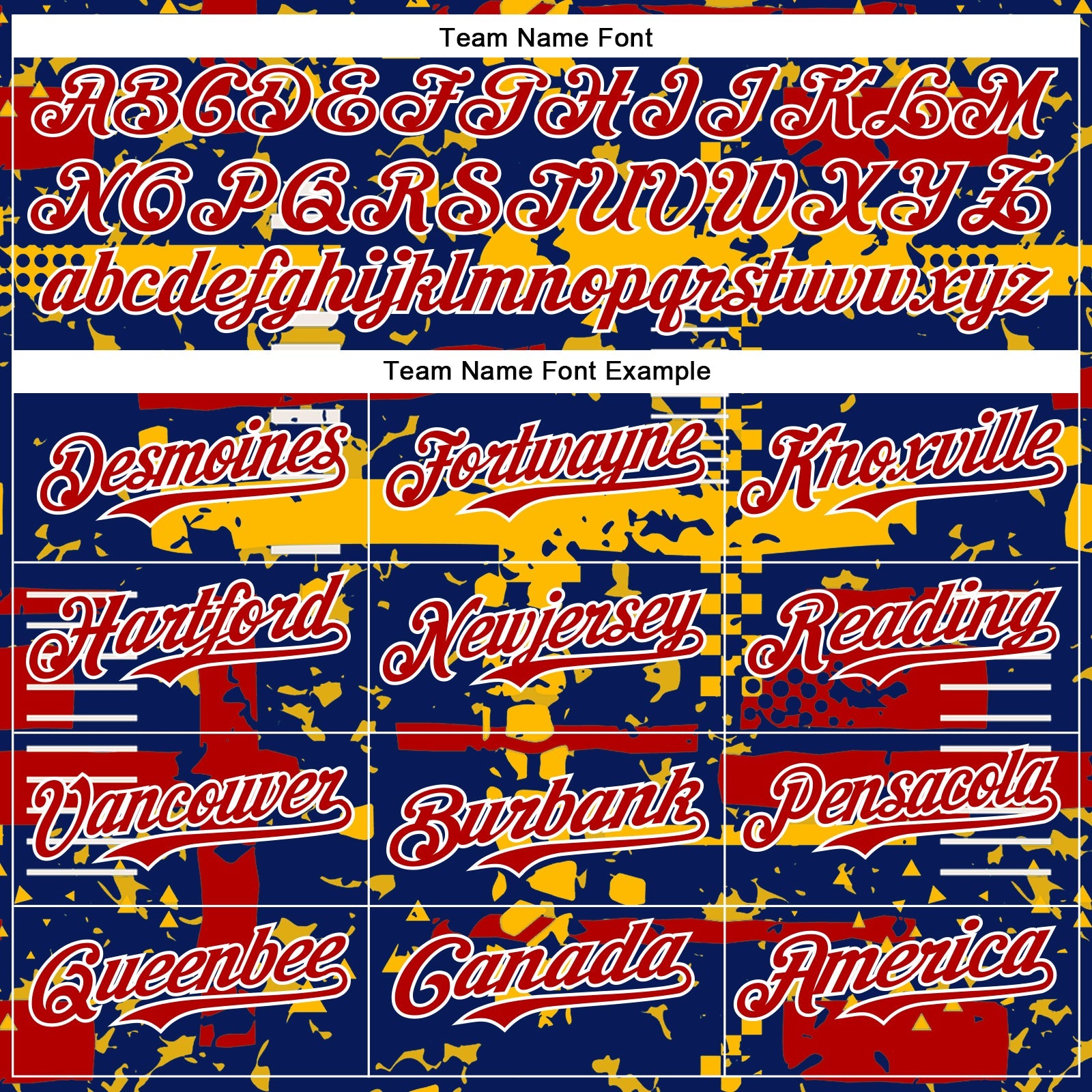 Custom Royal Red Gold-White Abstract Fragment Shape Bomber Full-Snap Varsity Letterman Hoodie Jacket view 5