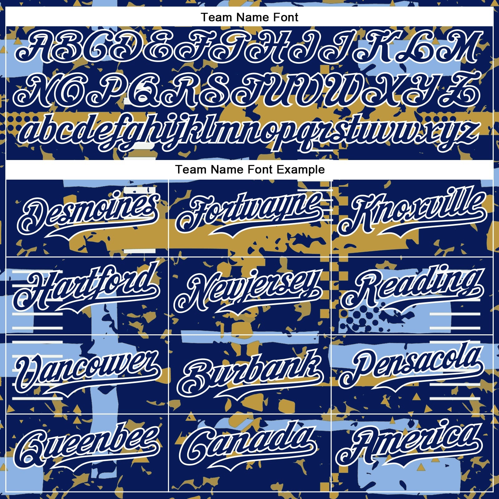 Custom Royal Light Blue Old Gold-White Abstract Fragment Shape Bomber Full-Snap Varsity Letterman Hoodie Jacket view 5