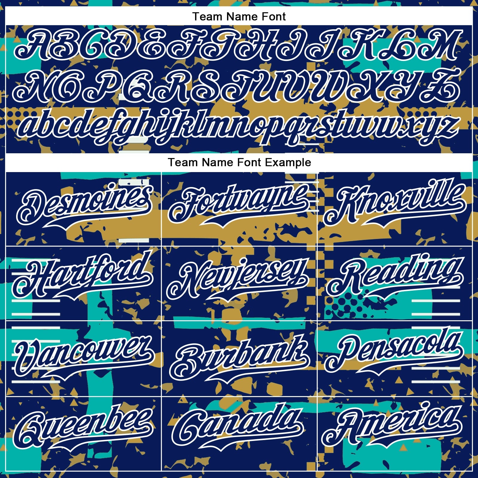 Custom Royal Aqua Old Gold-White Abstract Fragment Shape Bomber Full-Snap Varsity Letterman Hoodie Jacket view 5
