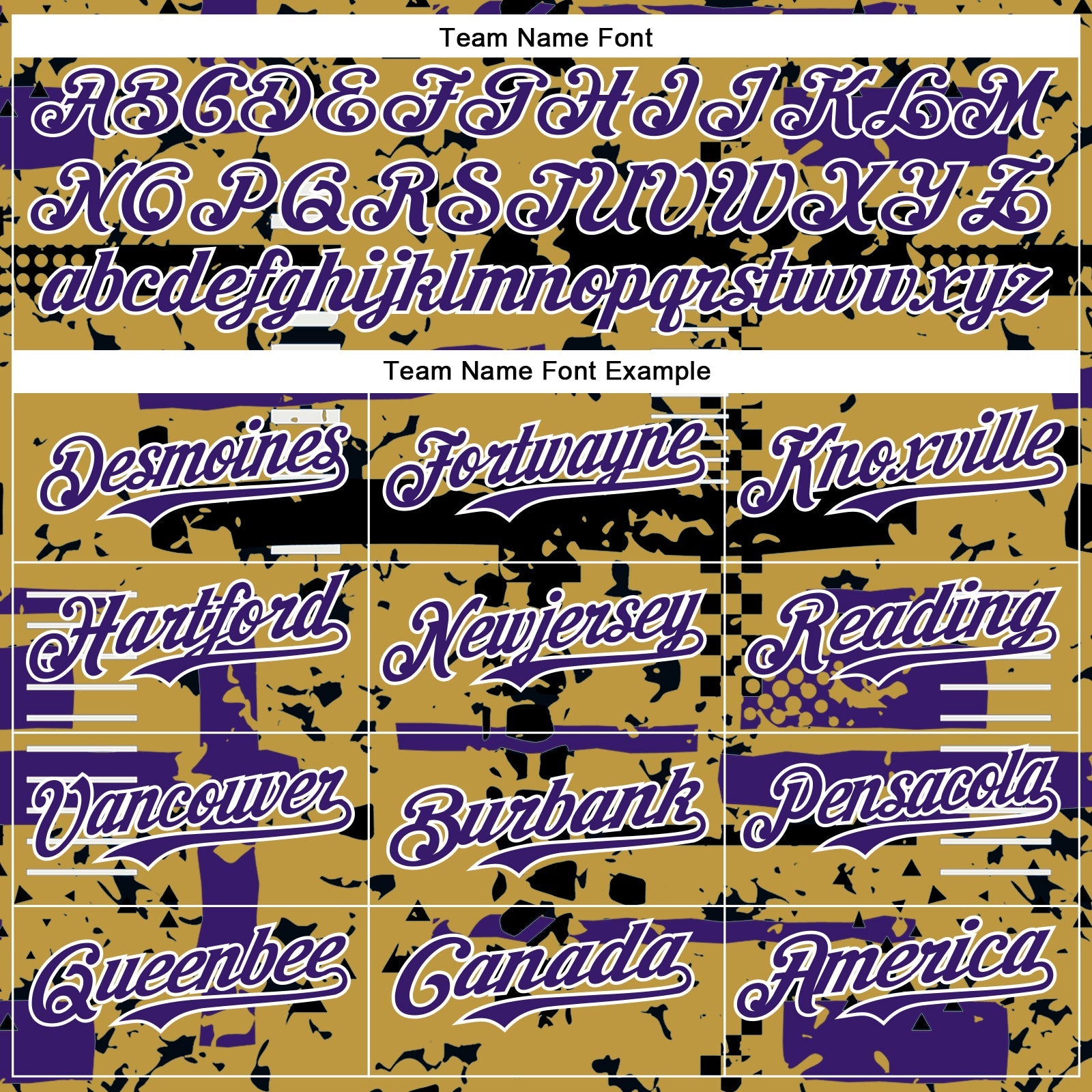 Custom Old Gold Purple Black-White Abstract Fragment Shape Bomber Full-Snap Varsity Letterman Hoodie Jacket view 5