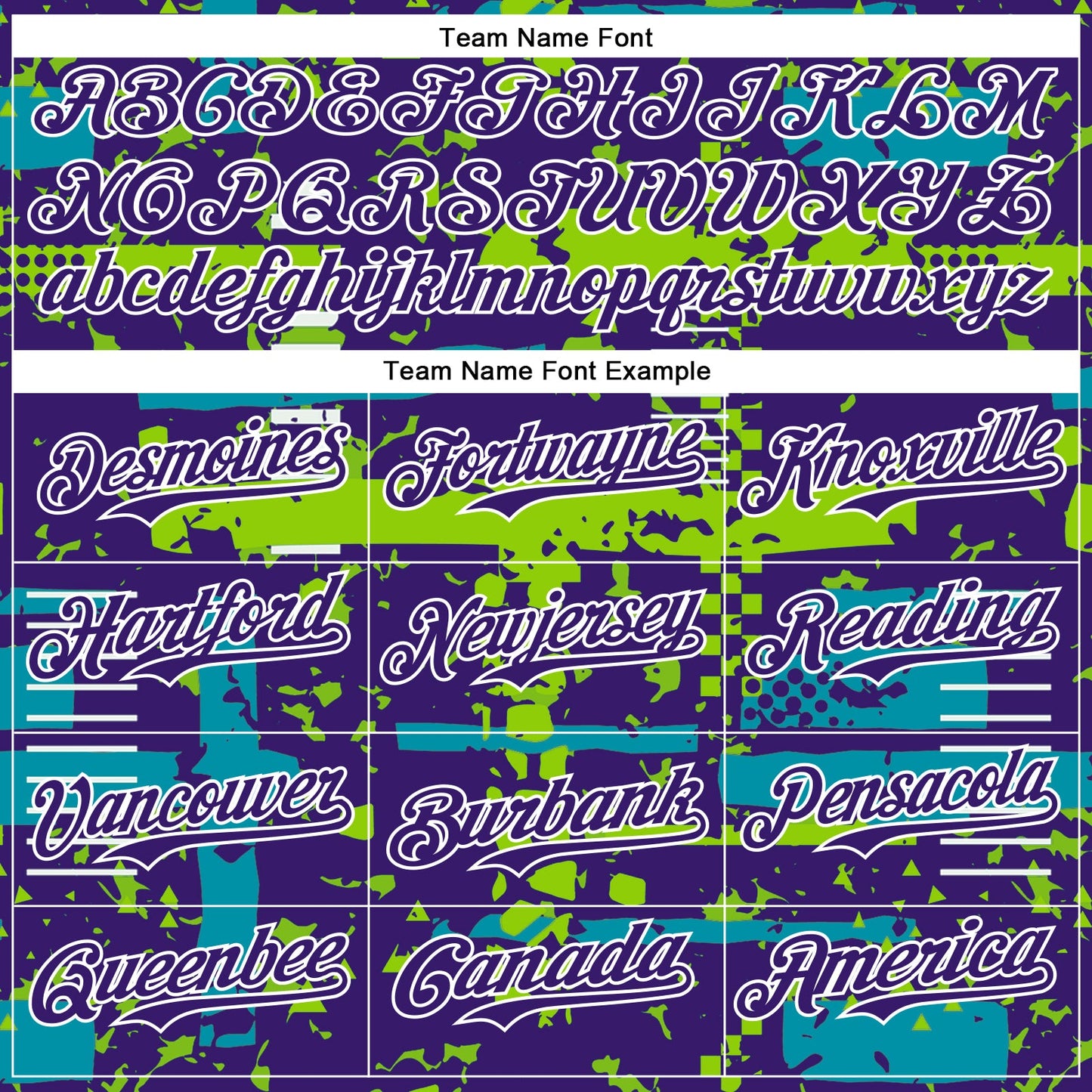 Custom Purple Teal Neon Green-White Abstract Fragment Shape Bomber Full-Snap Varsity Letterman Hoodie Jacket view 5