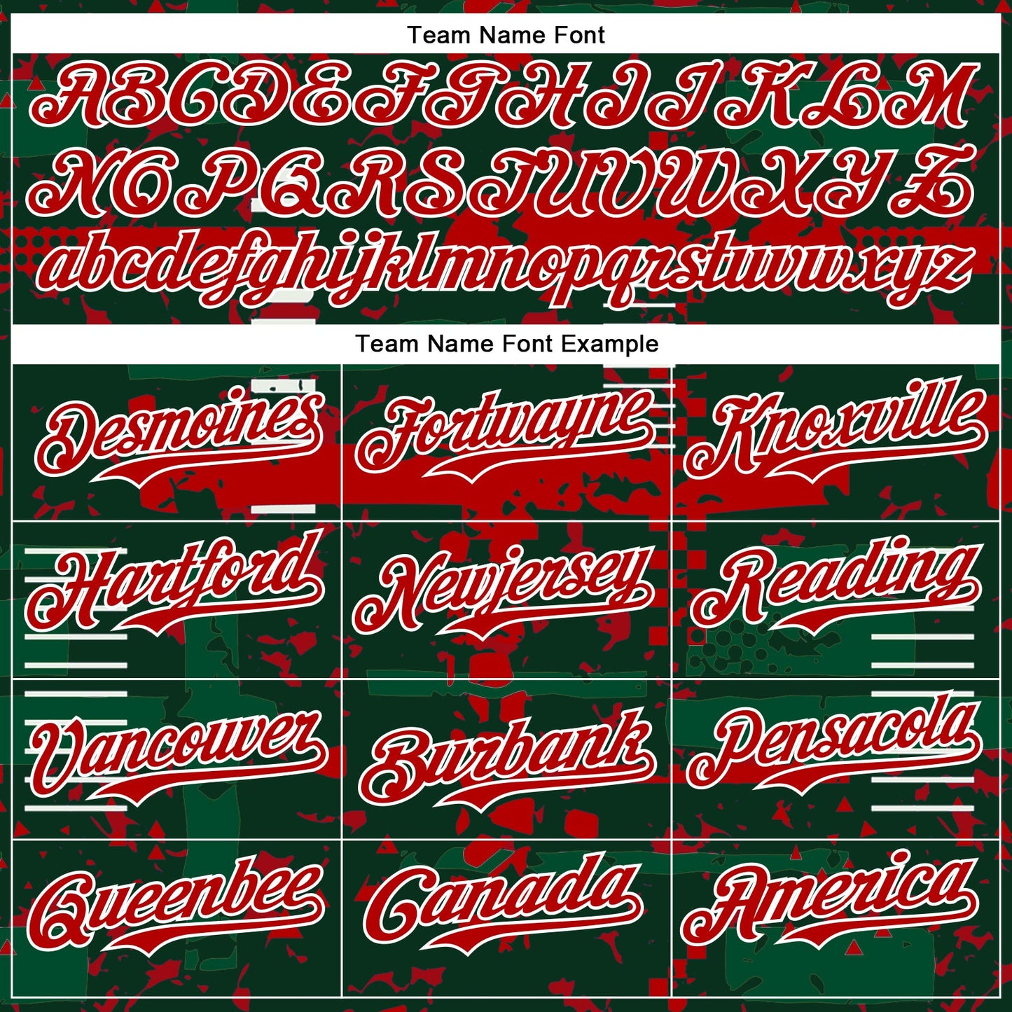 Custom Green Red Kelly Green-White Abstract Fragment Shape Bomber Full-Snap Varsity Letterman Hoodie Jacket view 5