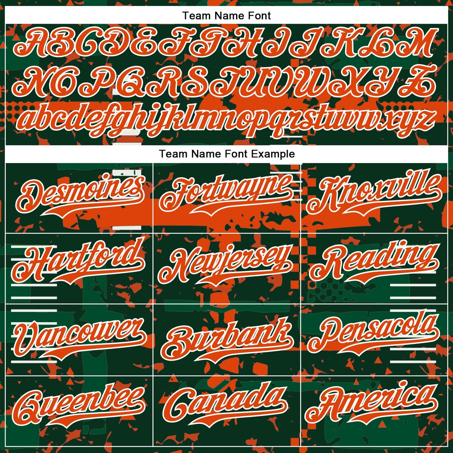Custom Green Orange Kelly Green-White Abstract Fragment Shape Bomber Full-Snap Varsity Letterman Hoodie Jacket view 5