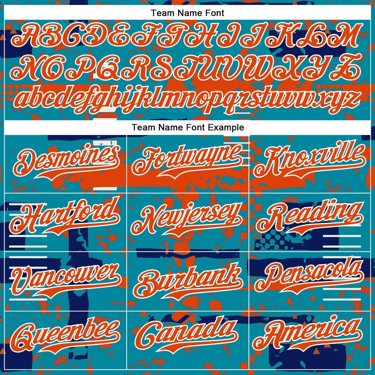 Custom Teal Orange Royal-White Abstract Fragment Shape Bomber Full-Snap Varsity Letterman Hoodie Jacket view 5