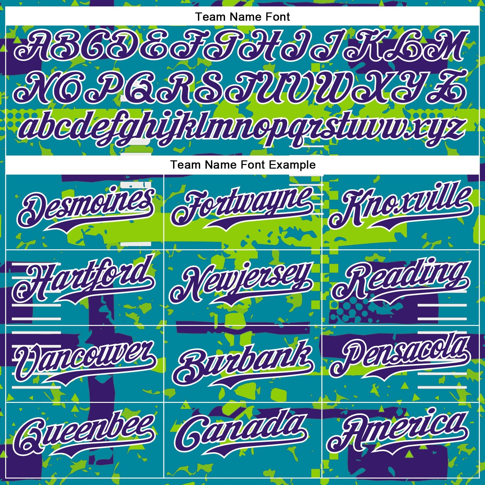 Custom Teal Purple Neon Green-White Abstract Fragment Shape Bomber Full-Snap Varsity Letterman Hoodie Jacket view 5