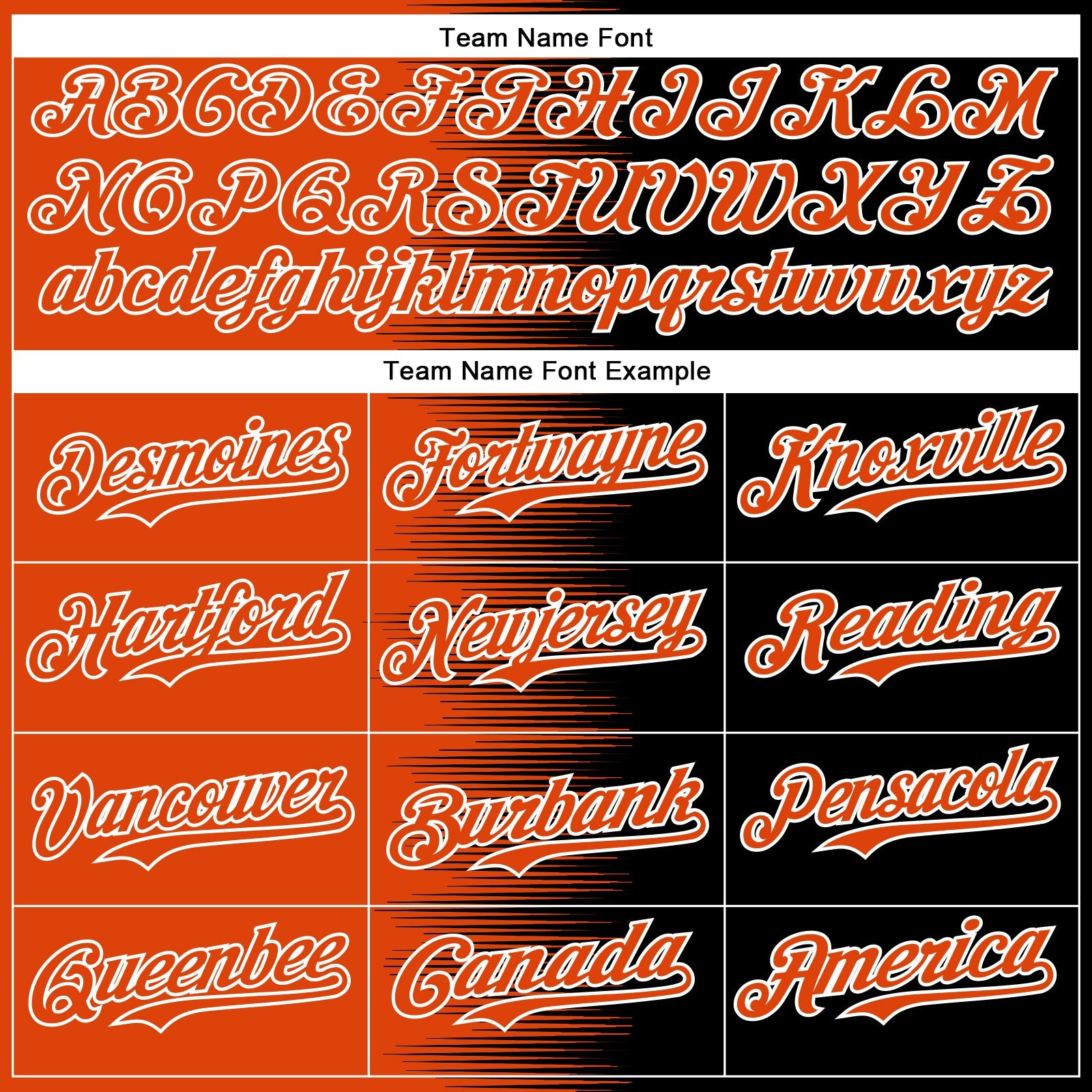Custom Orange Black-White Gradient Line Bomber Full-Snap Varsity Letterman Hoodie Jacket view 5
