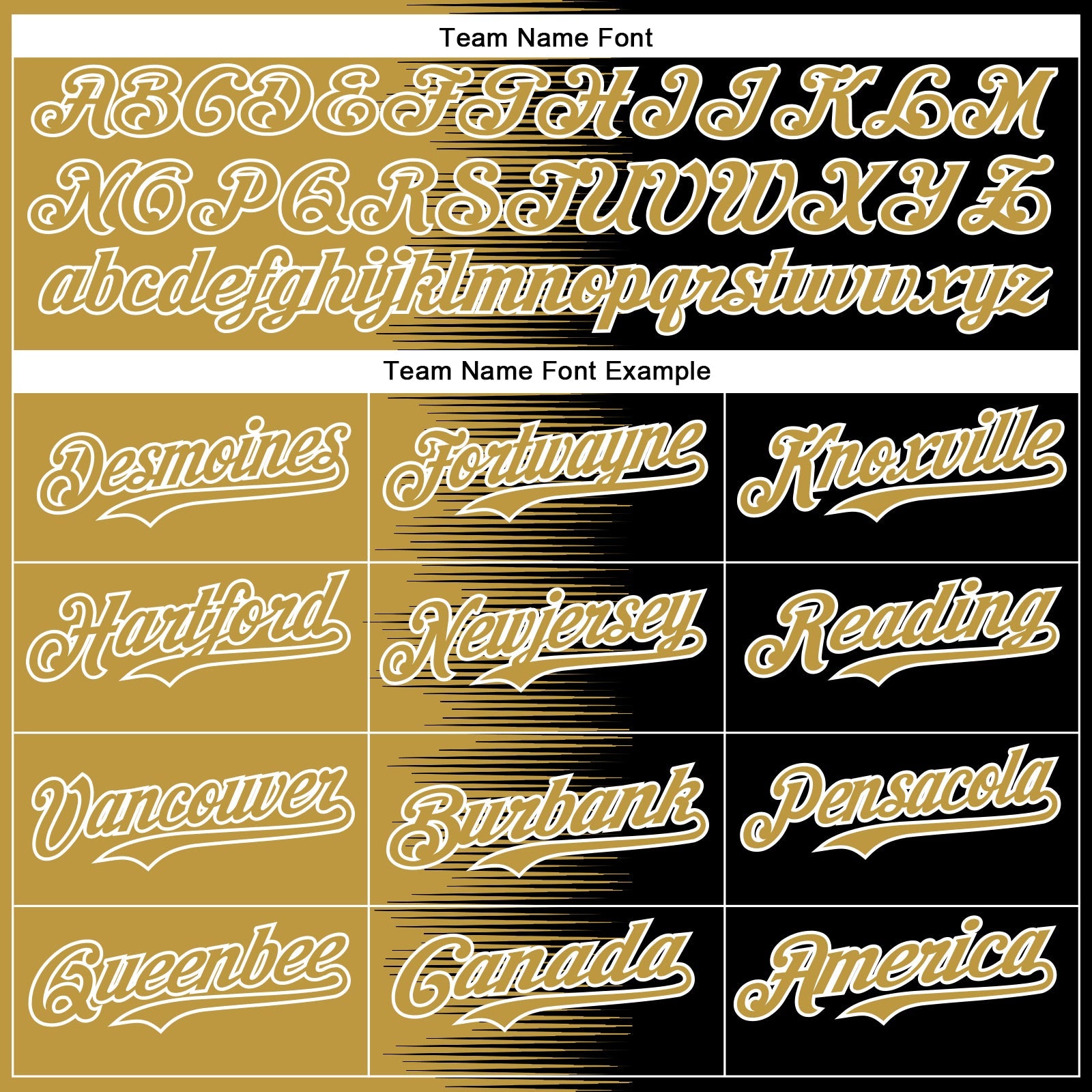 Custom Old Gold Black-White Gradient Line Bomber Full-Snap Varsity Letterman Hoodie Jacket view 5