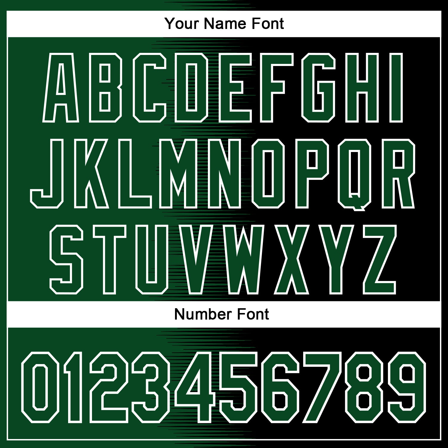 Custom Kelly Green Black-White Gradient Line Bomber Full-Snap Varsity Letterman Hoodie Jacket view 6