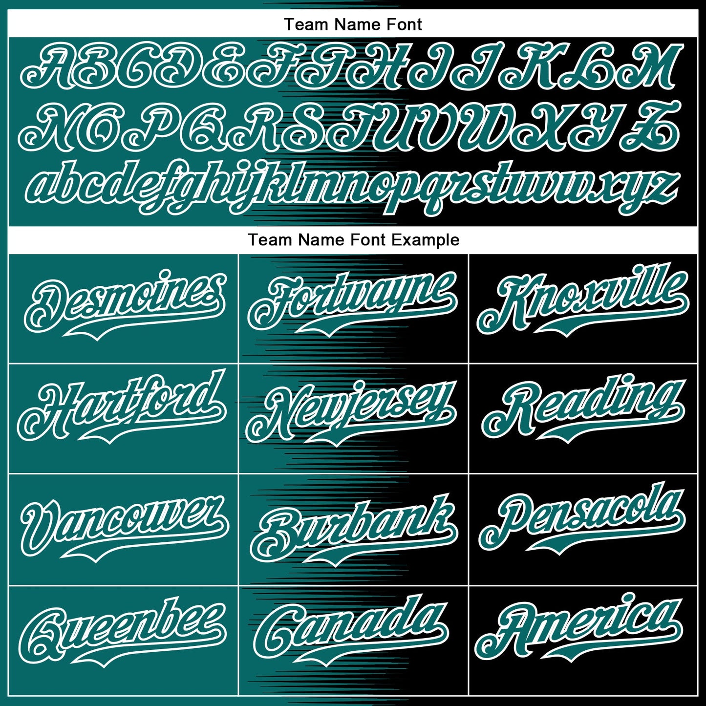 Custom Teal Black-White Gradient Line Bomber Full-Snap Varsity Letterman Hoodie Jacket view 5