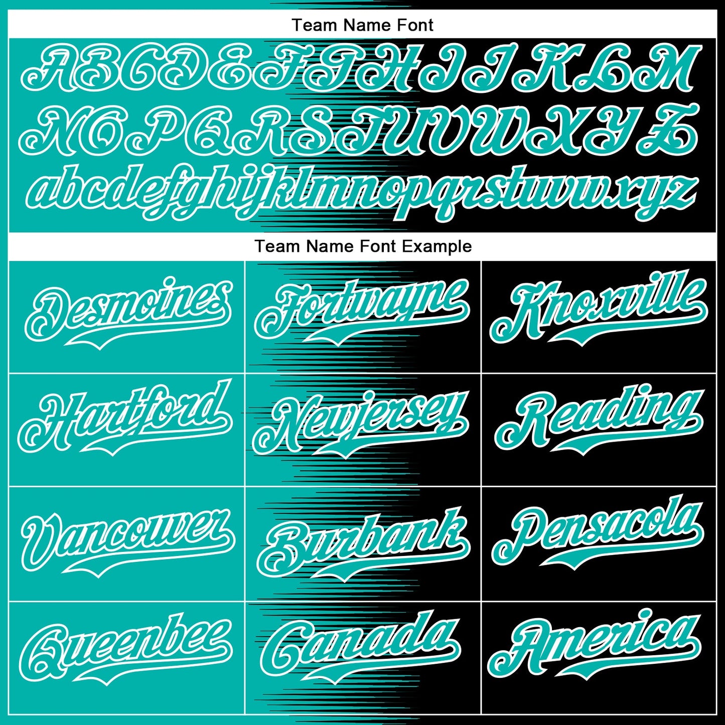 Custom Aqua Black-White Gradient Line Bomber Full-Snap Varsity Letterman Hoodie Jacket view 5