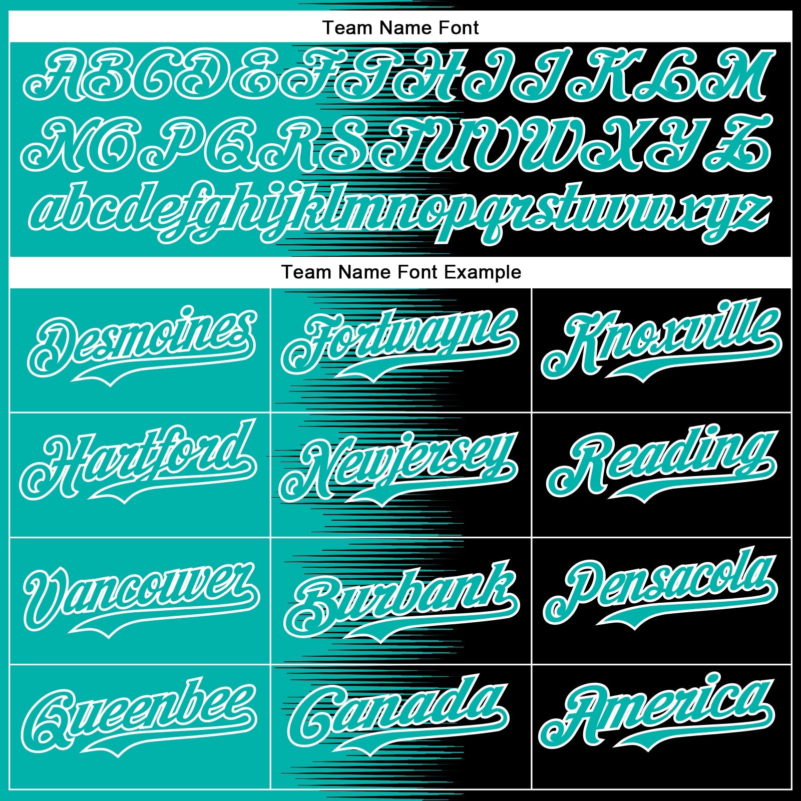 Custom Aqua Black-White Gradient Line Bomber Full-Snap Varsity Letterman Hoodie Jacket view 5