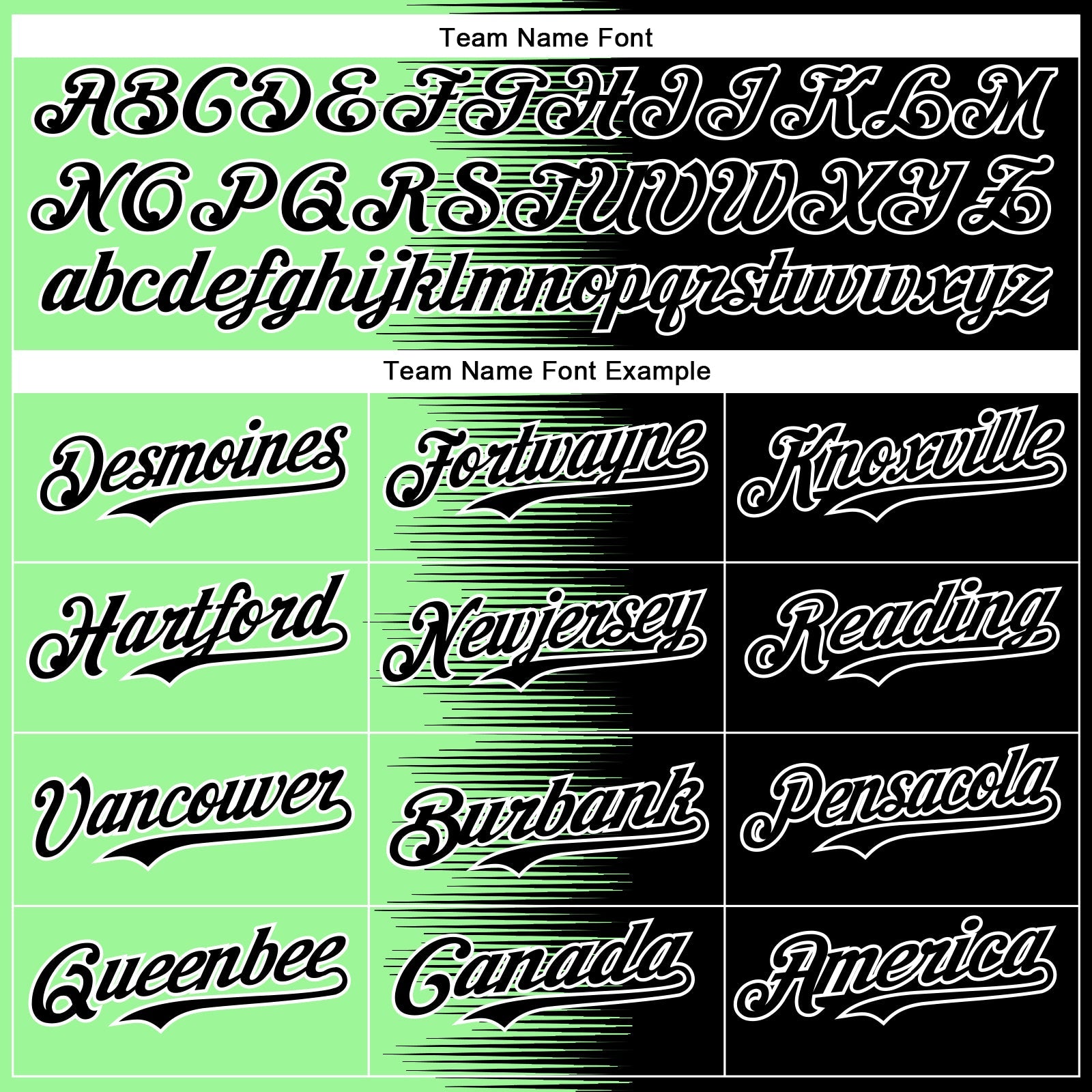 Custom Pea Green Black-White Gradient Line Bomber Full-Snap Varsity Letterman Hoodie Jacket view 5