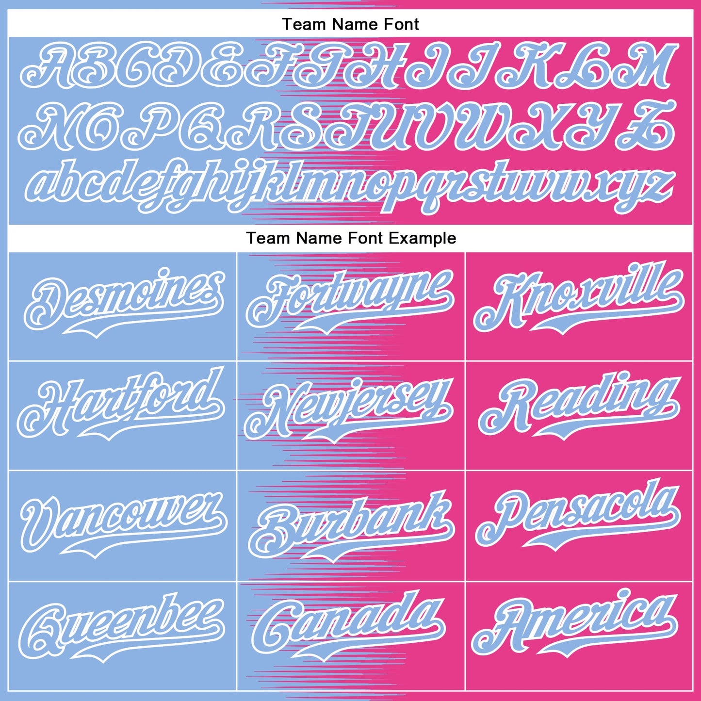 Custom Light Blue Pink-White Gradient Line Bomber Full-Snap Varsity Letterman Hoodie Jacket view 5
