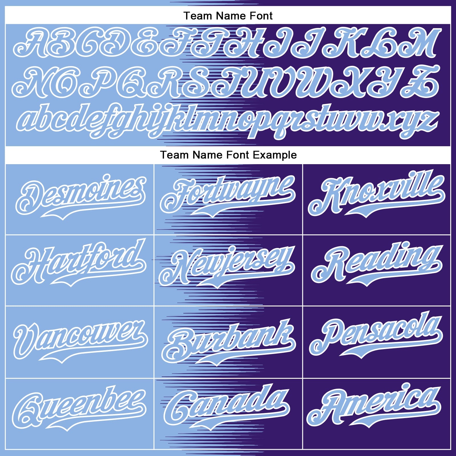 Custom Light Blue Purple-White Gradient Line Bomber Full-Snap Varsity Letterman Hoodie Jacket view 5