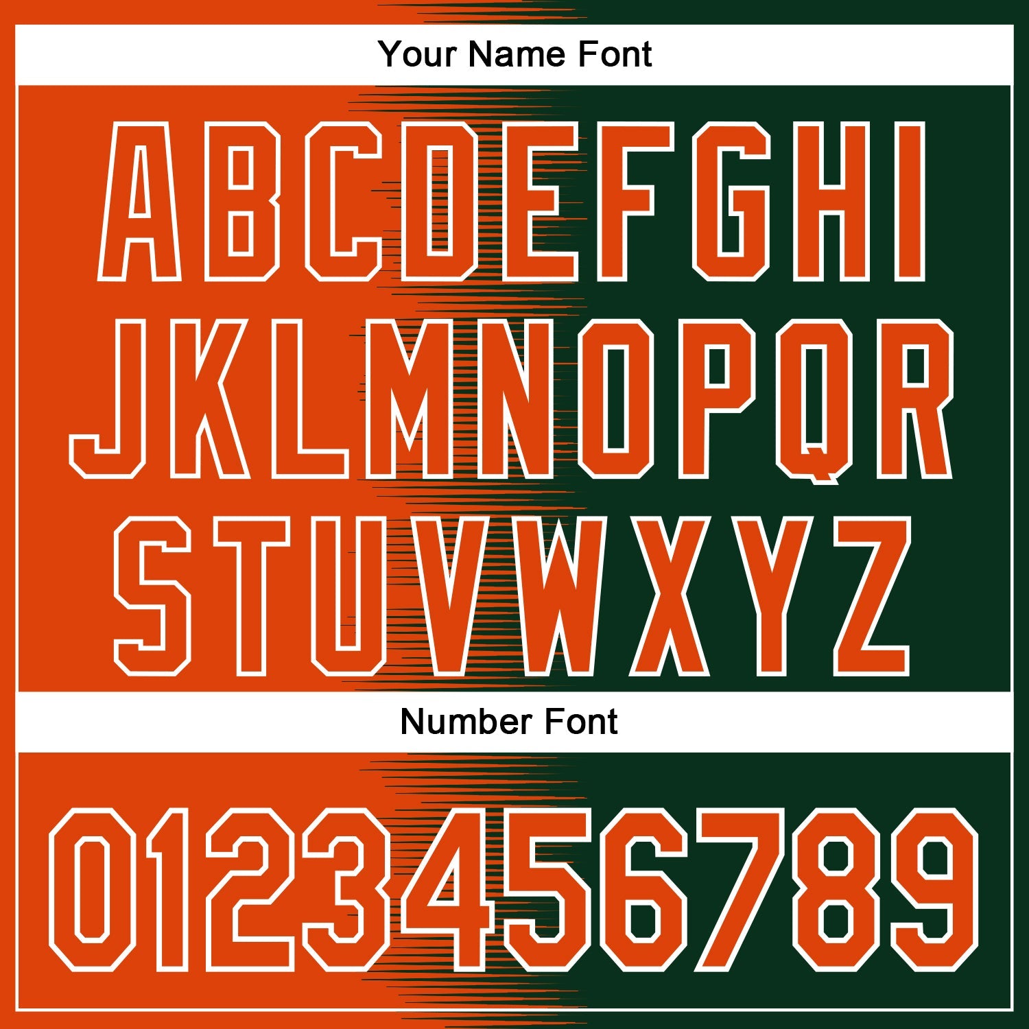 Custom Orange Green-White Gradient Line Bomber Full-Snap Varsity Letterman Hoodie Jacket view 6