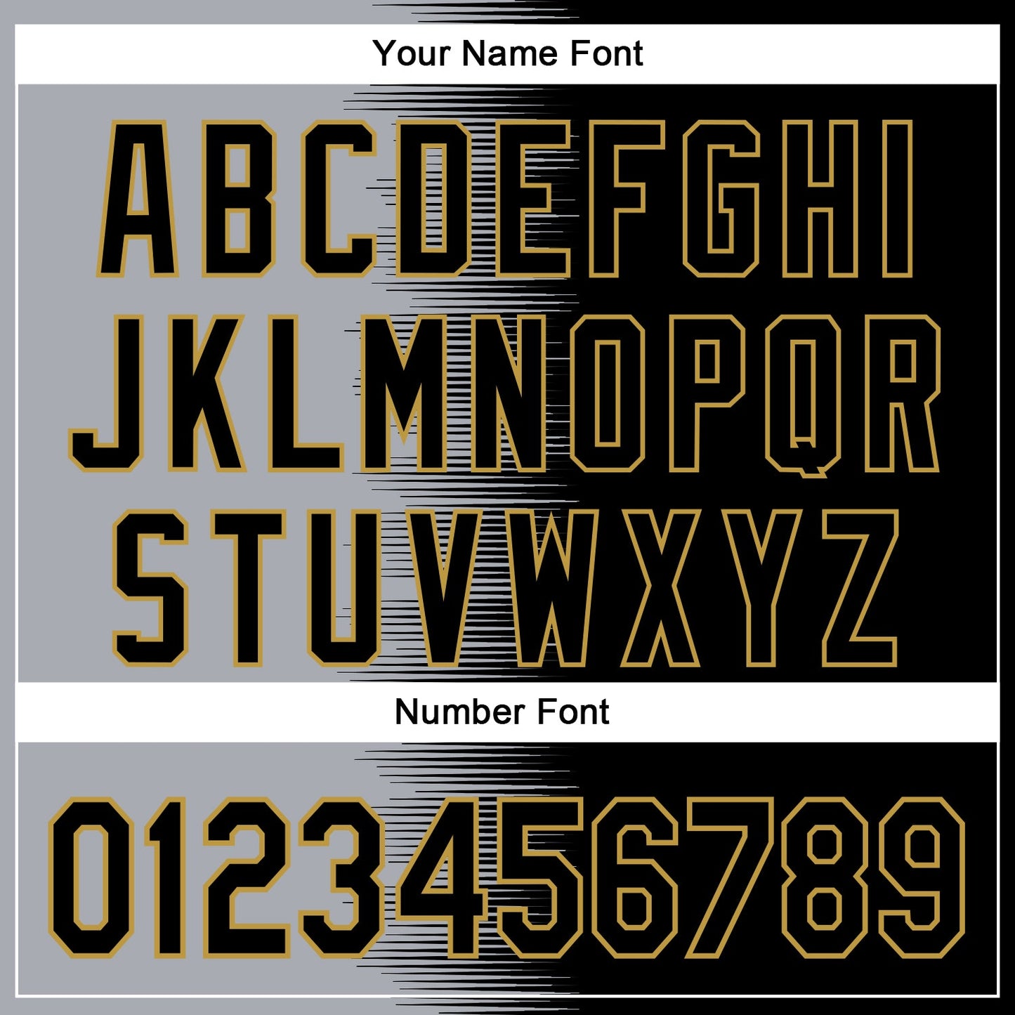 Custom Gray Black-Old Gold Gradient Line Bomber Full-Snap Varsity Letterman Hoodie Jacket view 6