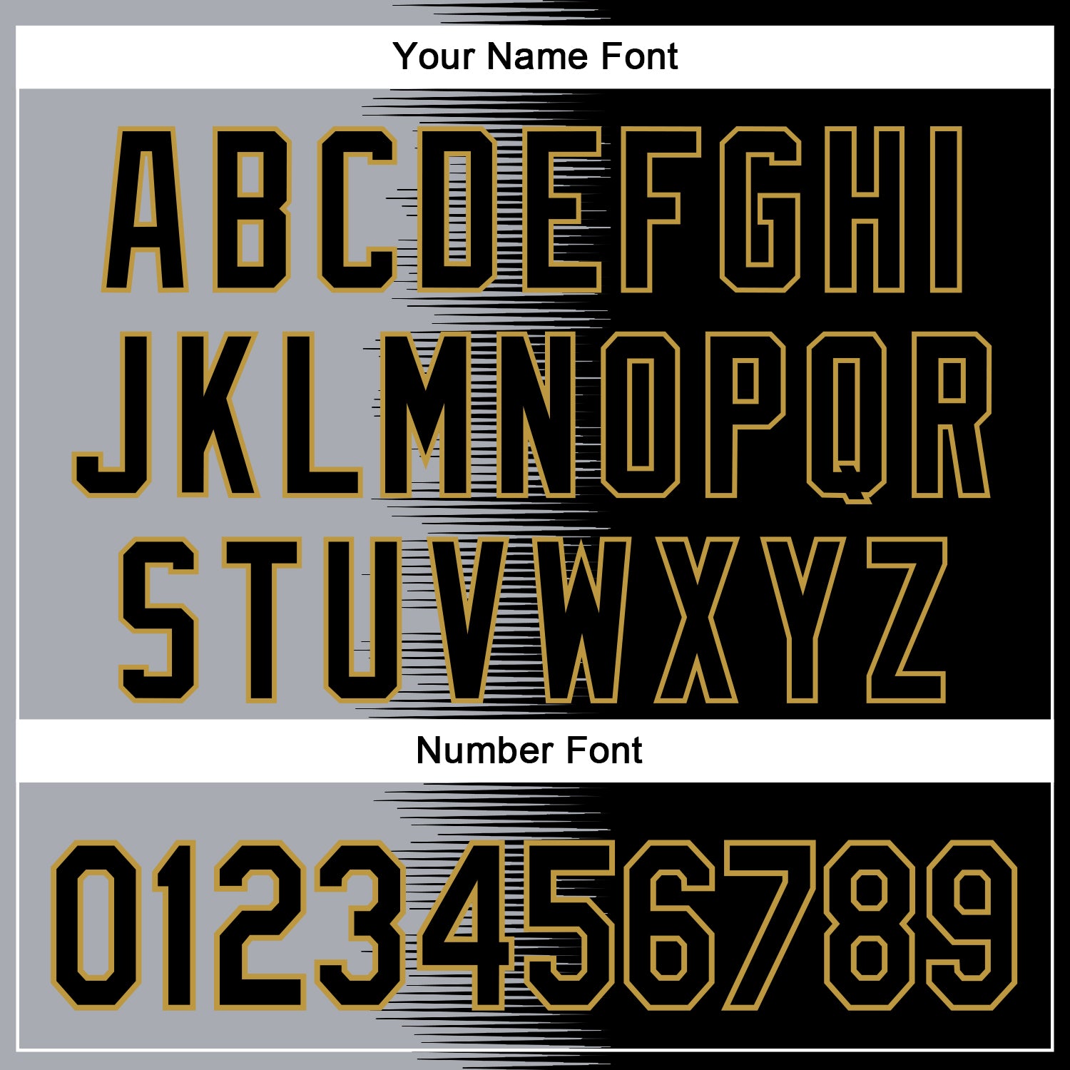 Custom Gray Black-Old Gold Gradient Line Bomber Full-Snap Varsity Letterman Hoodie Jacket view 6