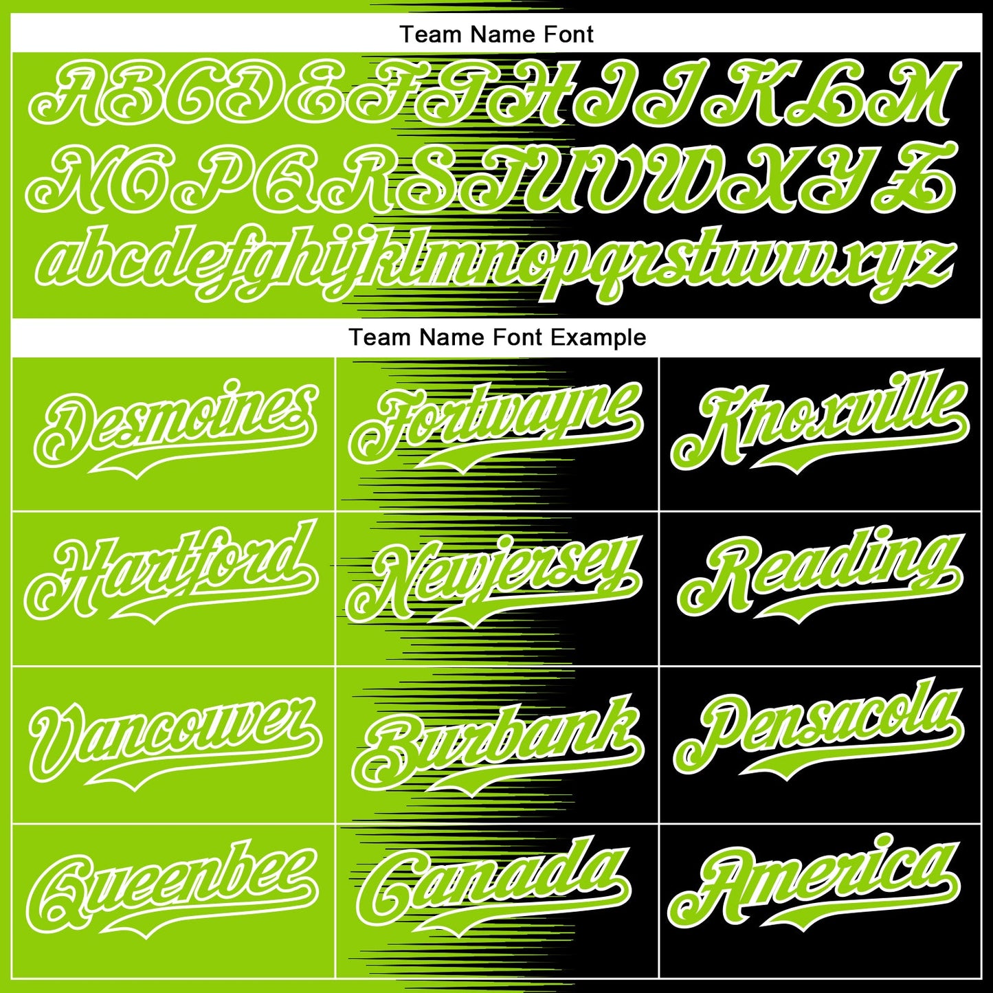 Custom Neon Green Black-White Gradient Line Bomber Full-Snap Varsity Letterman Hoodie Jacket view 5