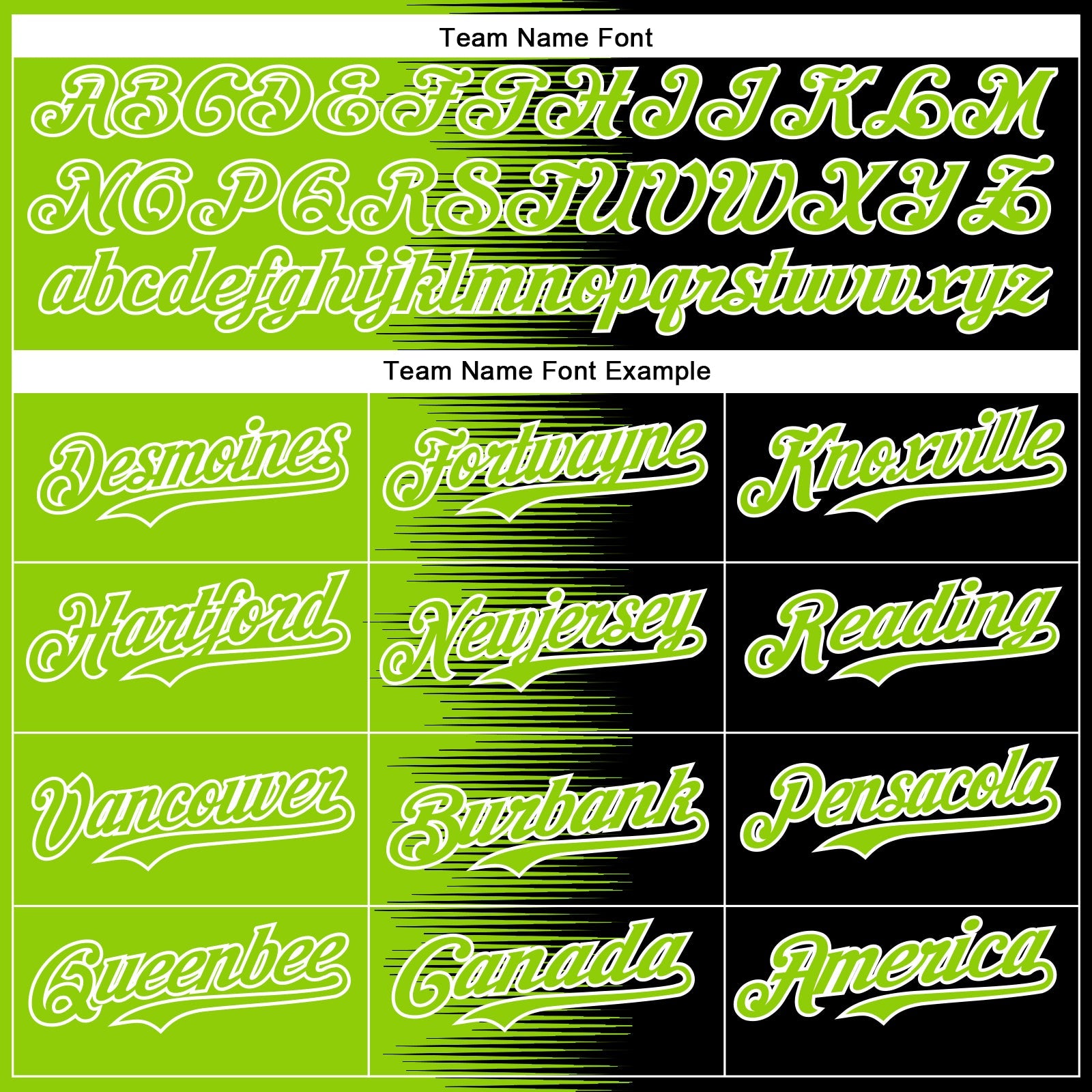 Custom Neon Green Black-White Gradient Line Bomber Full-Snap Varsity Letterman Hoodie Jacket view 5