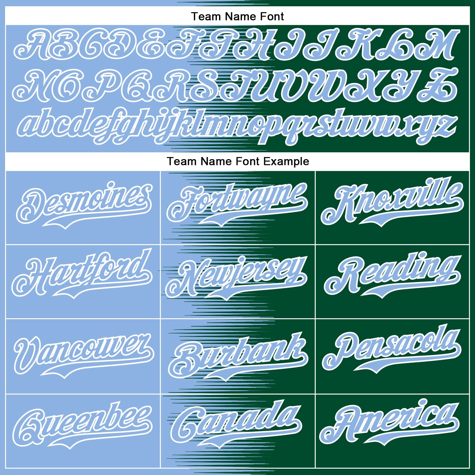 Custom Light Blue Kelly Green-White Gradient Line Bomber Full-Snap Varsity Letterman Hoodie Jacket view 5