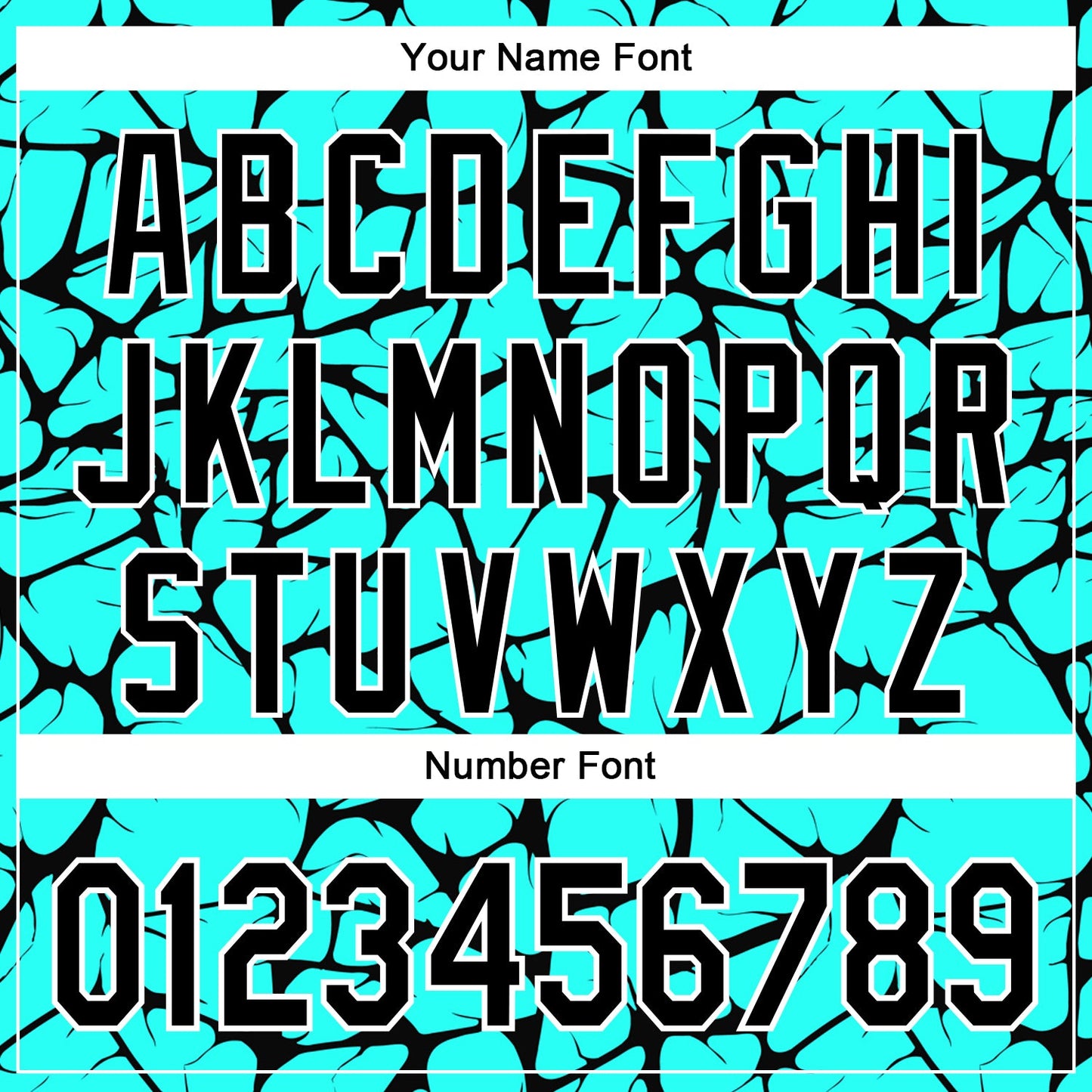 Custom Aqua Black-White Abstract Network Bomber Full-Snap Varsity Letterman Hoodie Jacket view 6