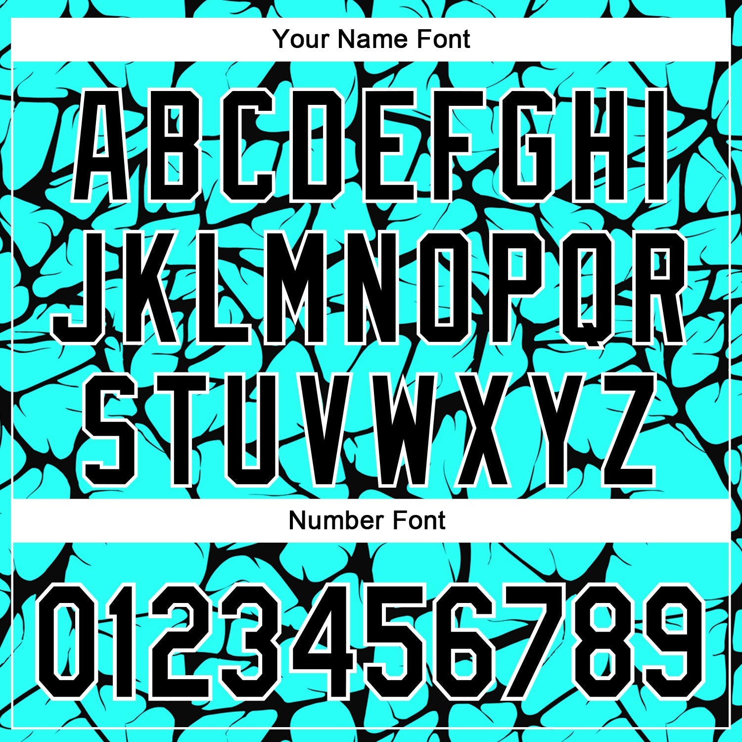 Custom Aqua Black-White Abstract Network Bomber Full-Snap Varsity Letterman Hoodie Jacket view 6