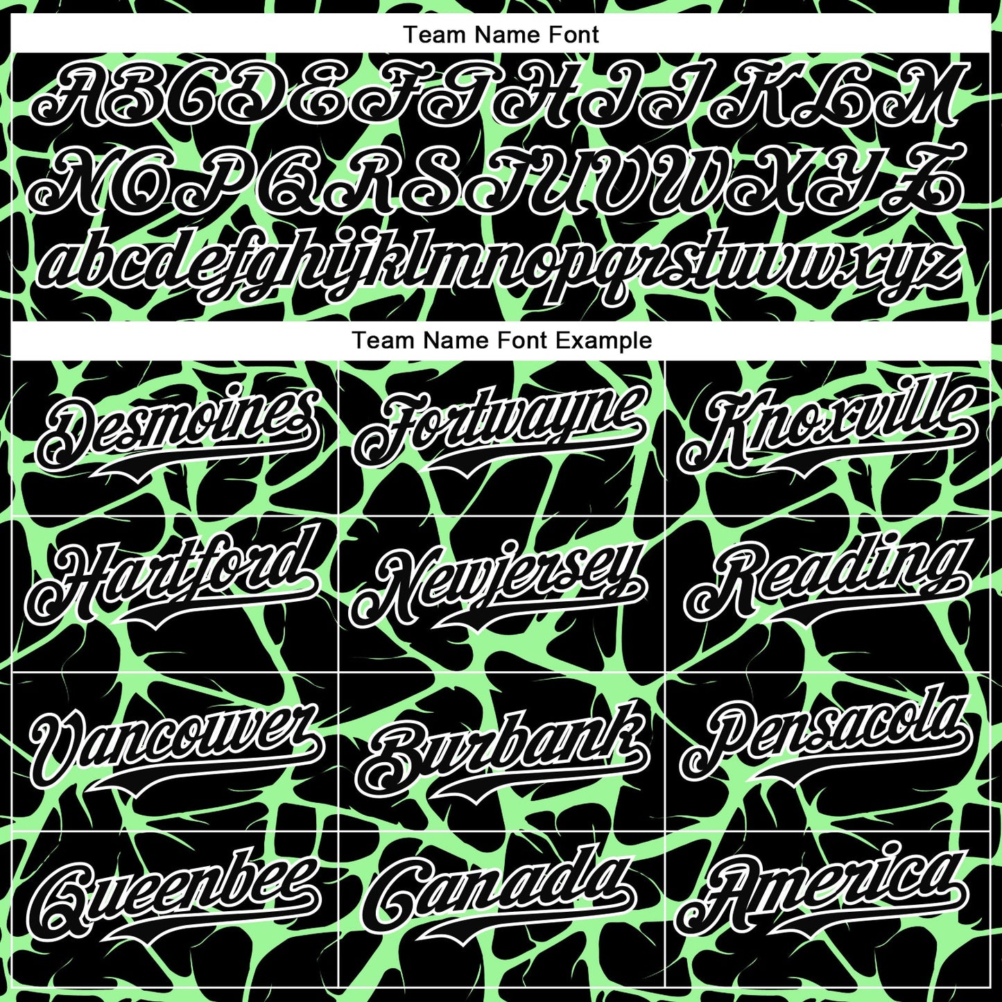 Custom Black Pea Green-White Abstract Network Bomber Full-Snap Varsity Letterman Hoodie Jacket view 5