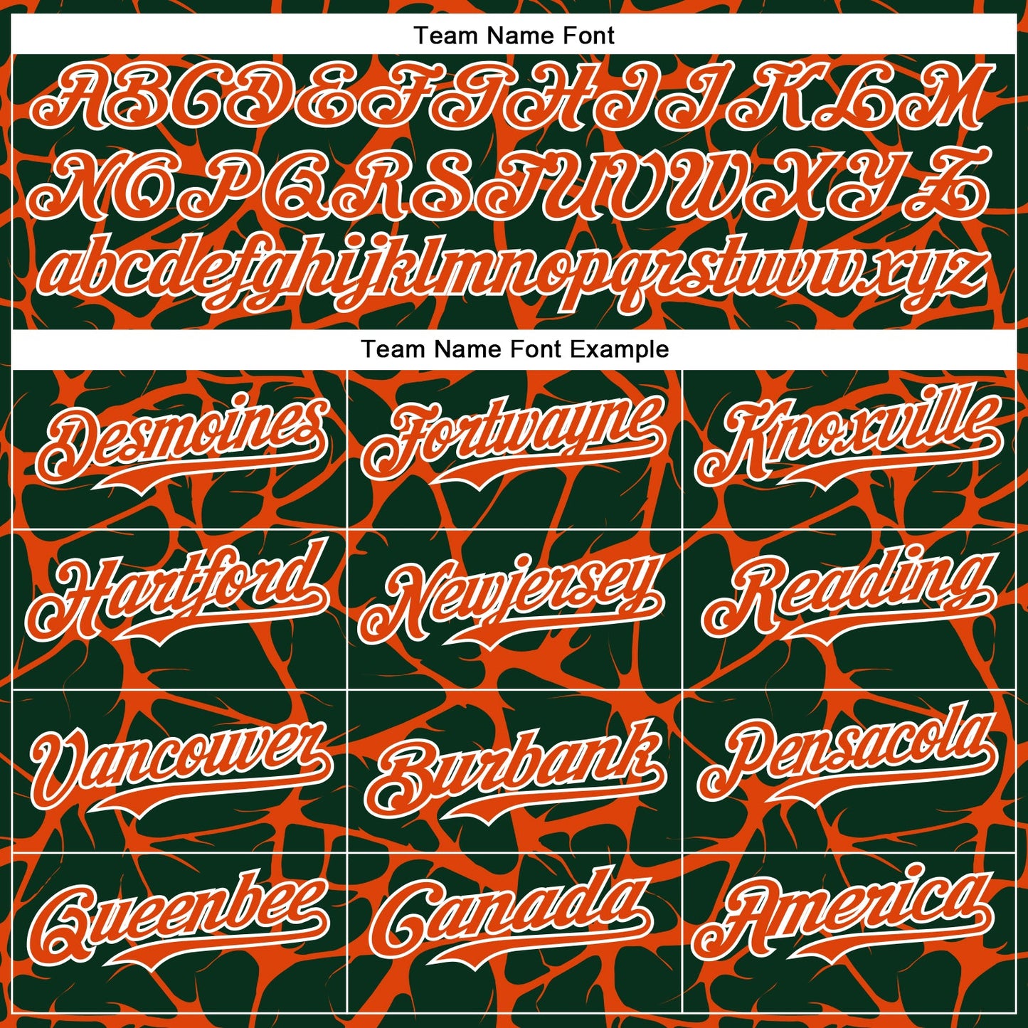 Custom Green Orange-White Abstract Network Bomber Full-Snap Varsity Letterman Hoodie Jacket view 5