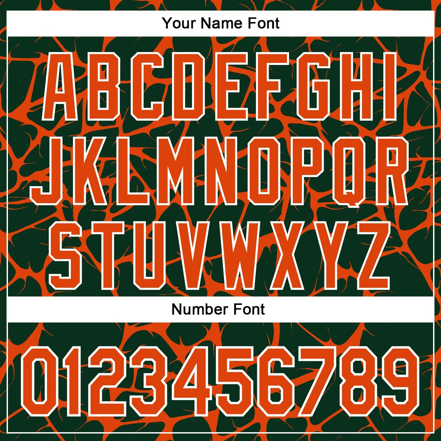 Custom Green Orange-White Abstract Network Bomber Full-Snap Varsity Letterman Hoodie Jacket view 6
