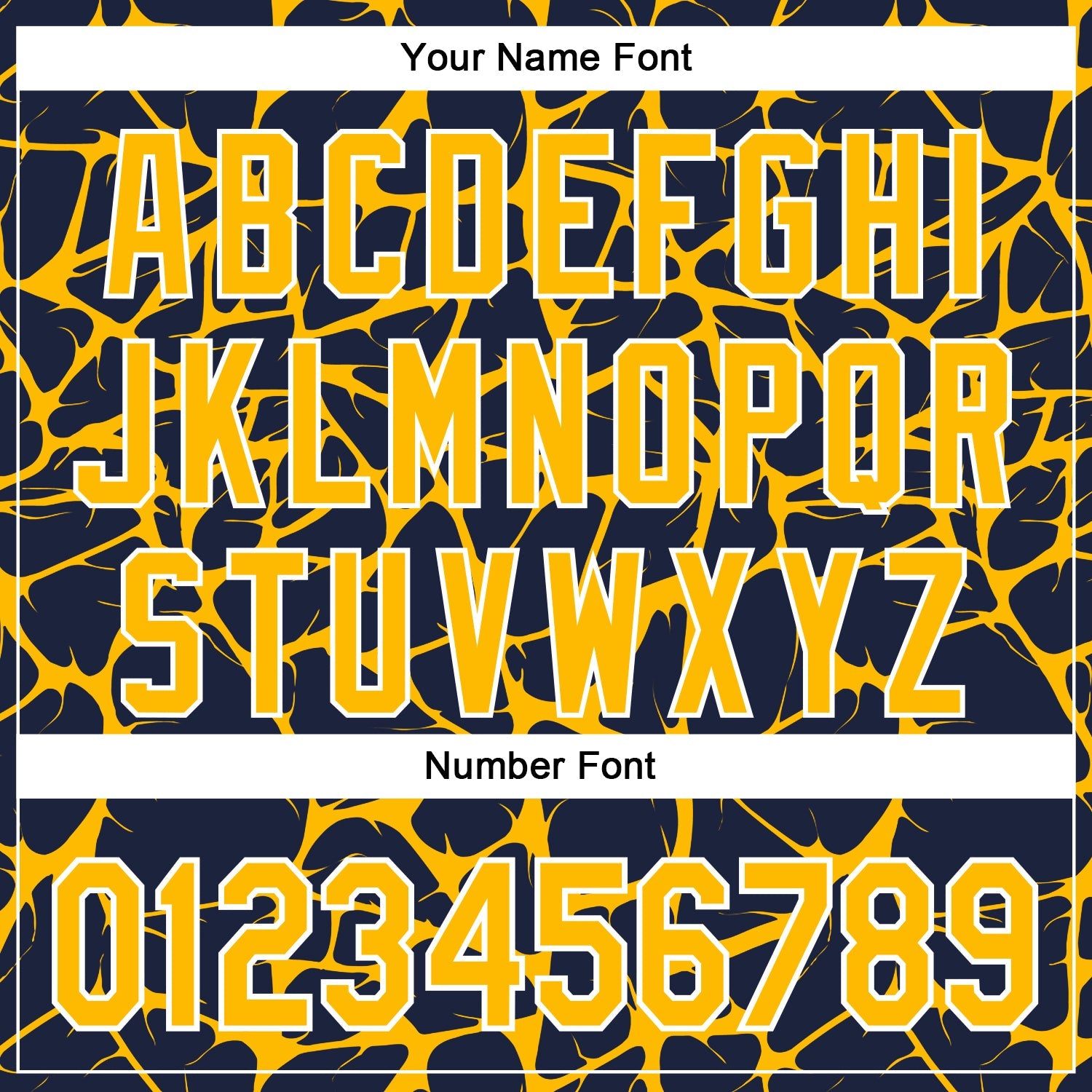 Custom Navy Gold-White Abstract Network Bomber Full-Snap Varsity Letterman Hoodie Jacket view 6