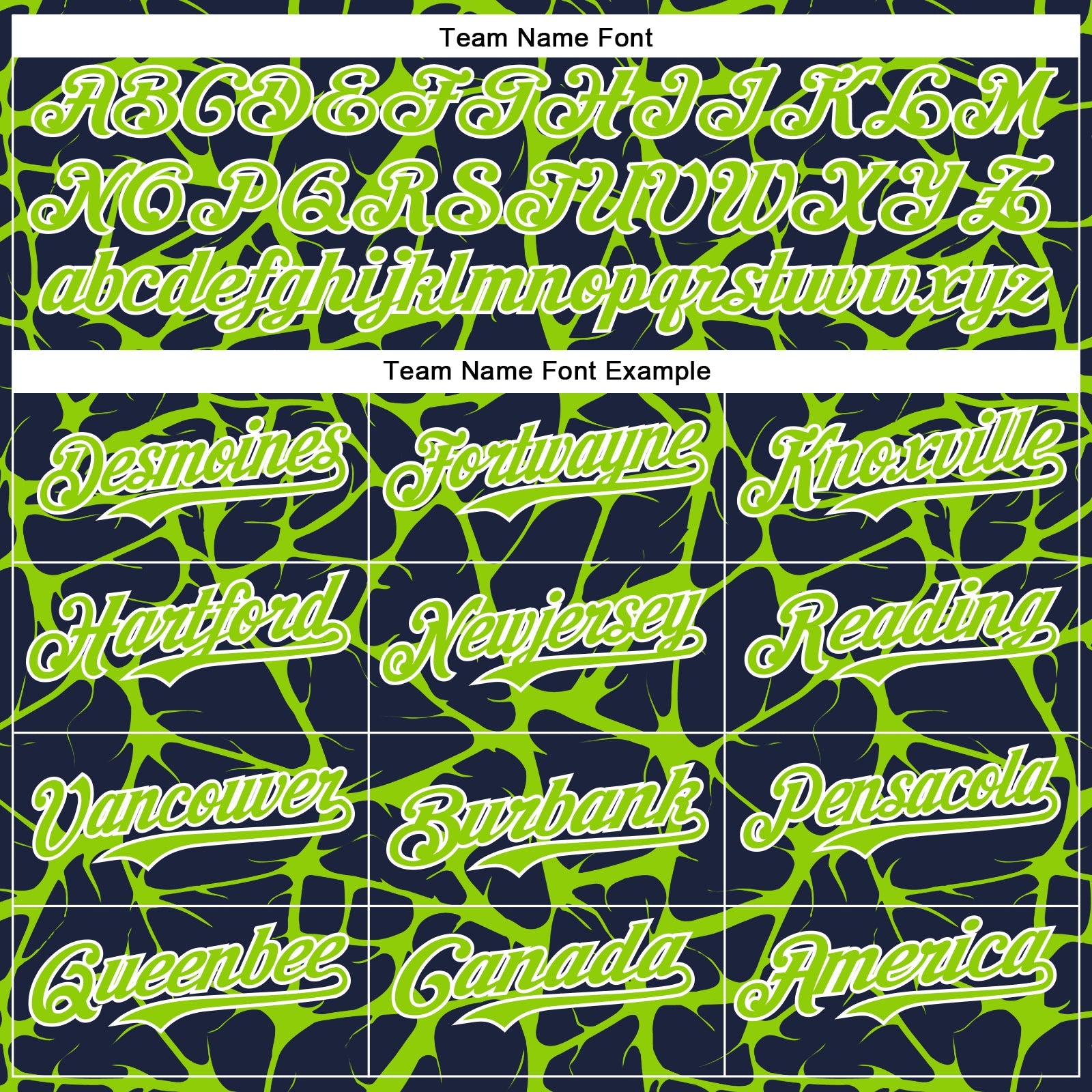 Custom Navy Neon Green-White Abstract Network Bomber Full-Snap Varsity Letterman Hoodie Jacket view 5