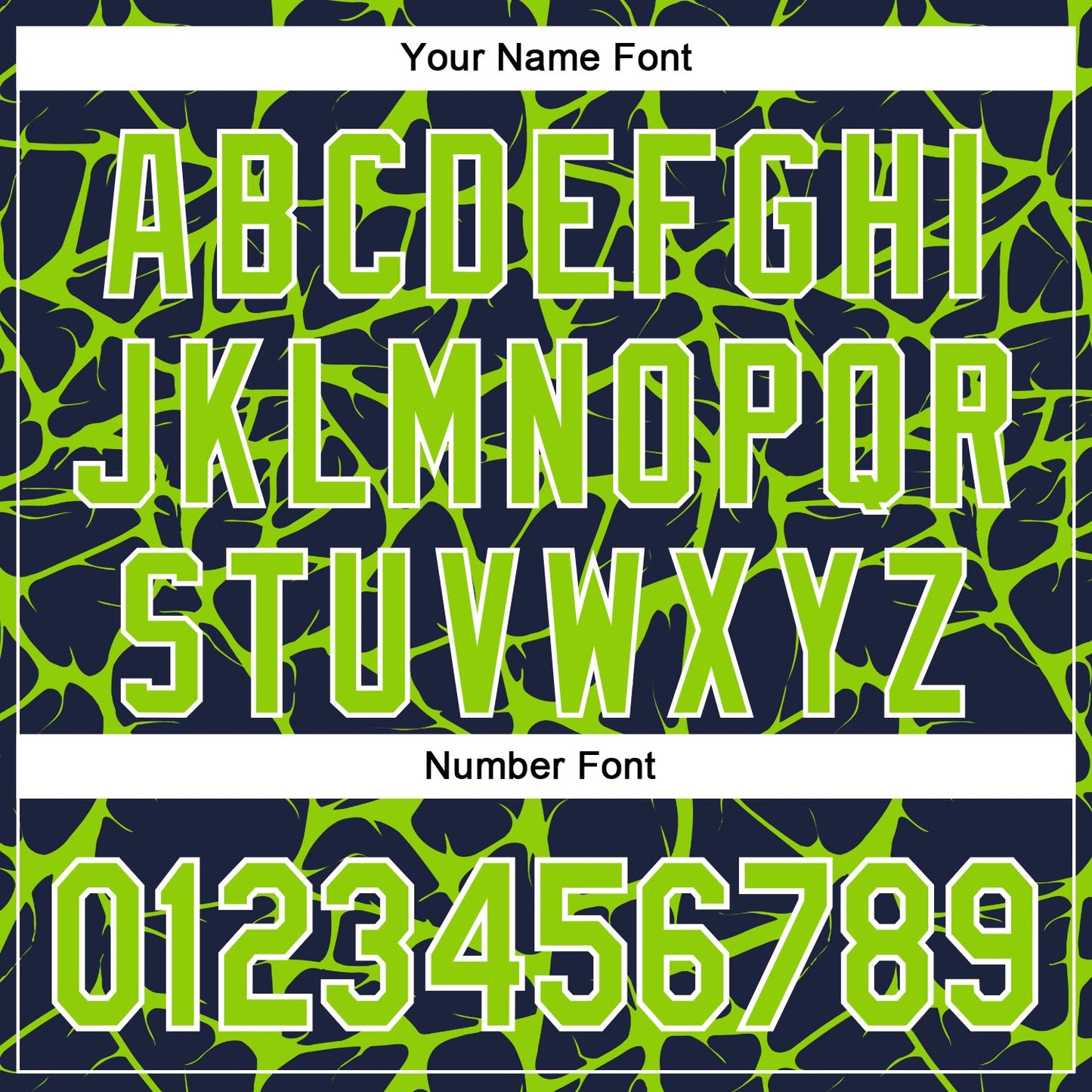 Custom Navy Neon Green-White Abstract Network Bomber Full-Snap Varsity Letterman Hoodie Jacket view 6