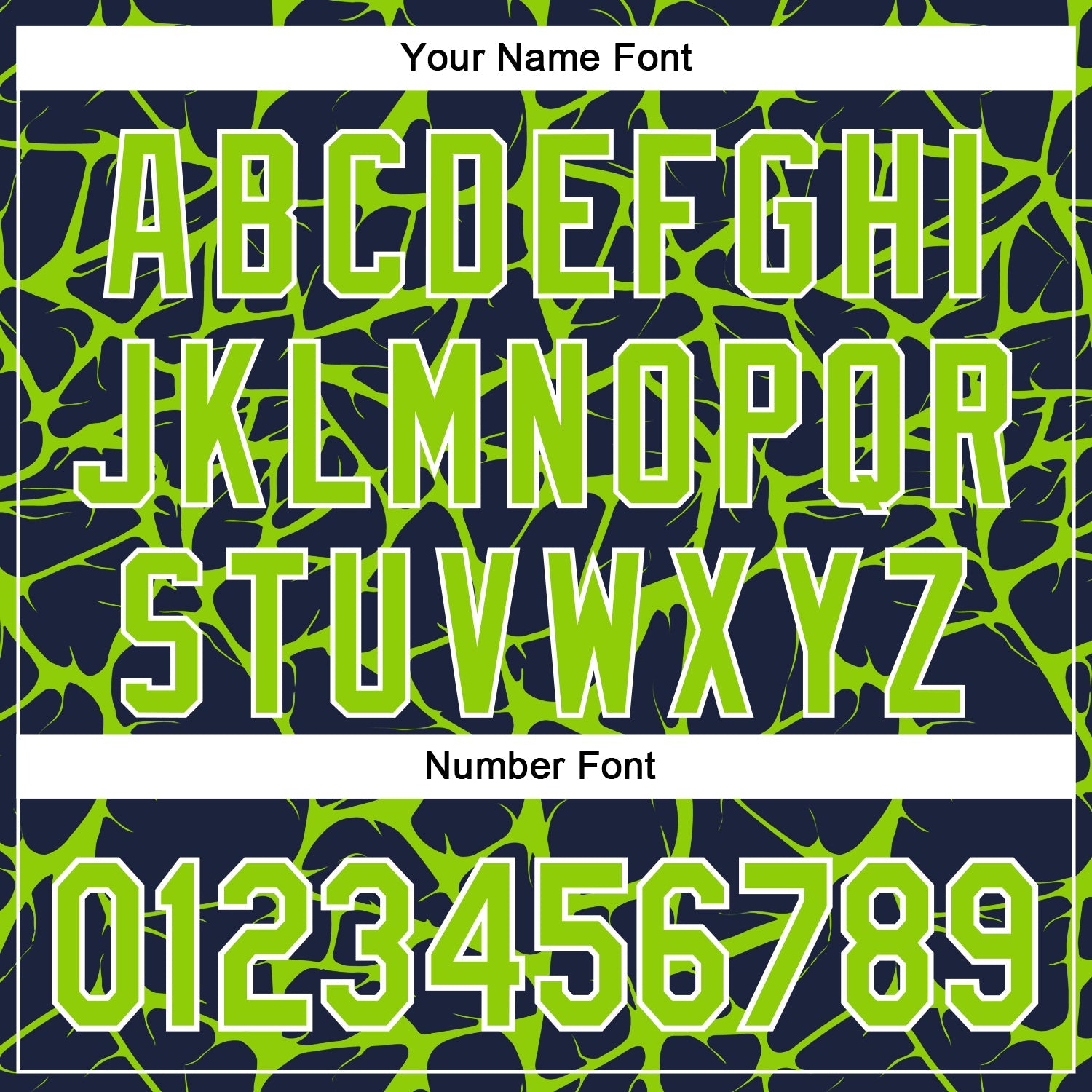 Custom Navy Neon Green-White Abstract Network Bomber Full-Snap Varsity Letterman Hoodie Jacket view 6