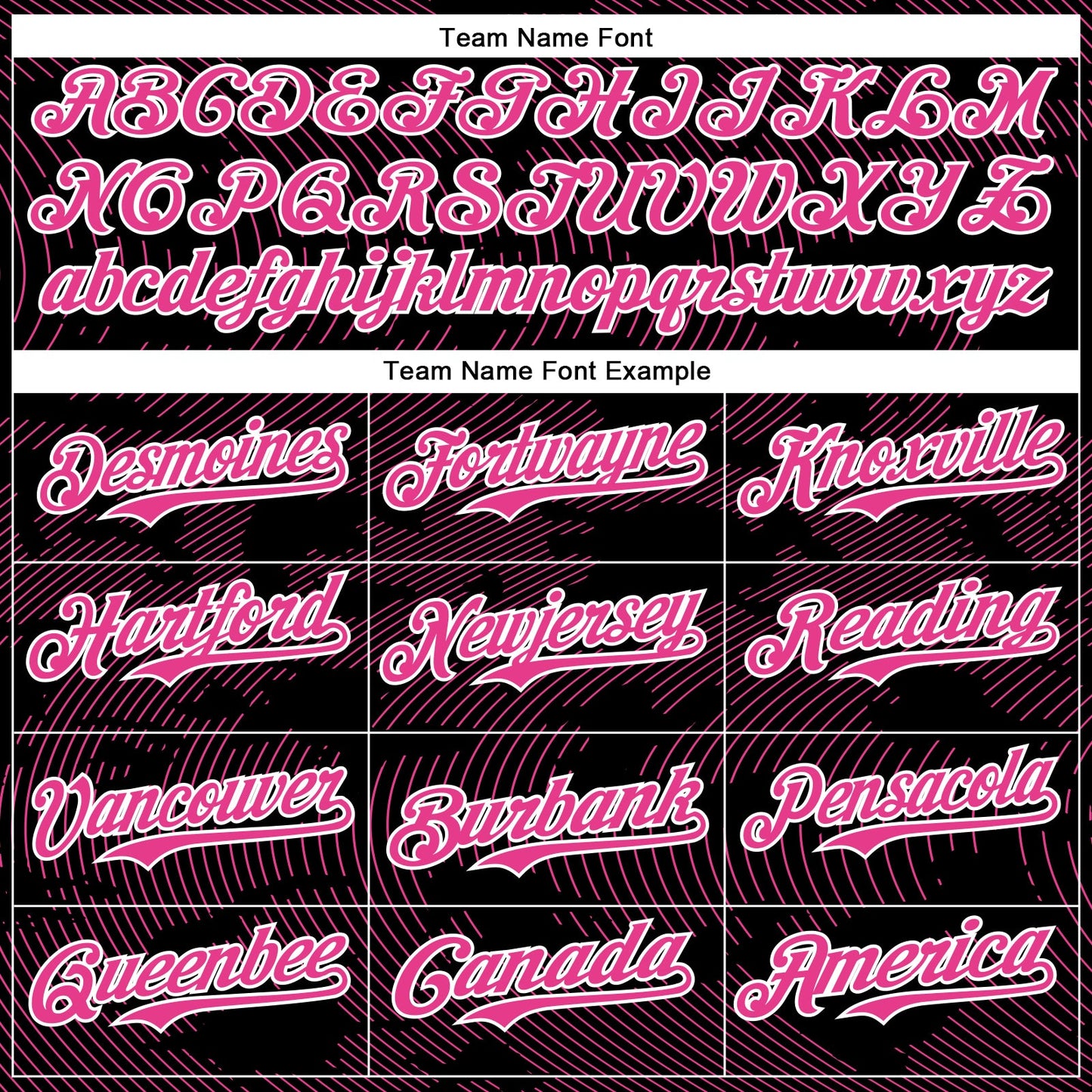 Custom Black Pink-White Curve Lines Bomber Full-Snap Varsity Letterman Hoodie Jacket view 5