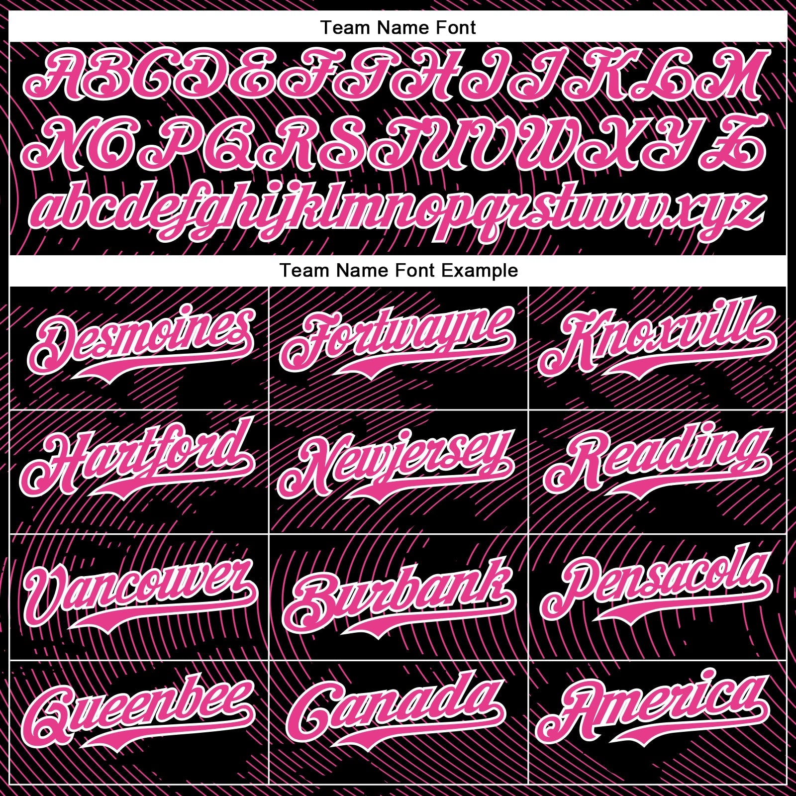 Custom Black Pink-White Curve Lines Bomber Full-Snap Varsity Letterman Hoodie Jacket view 5