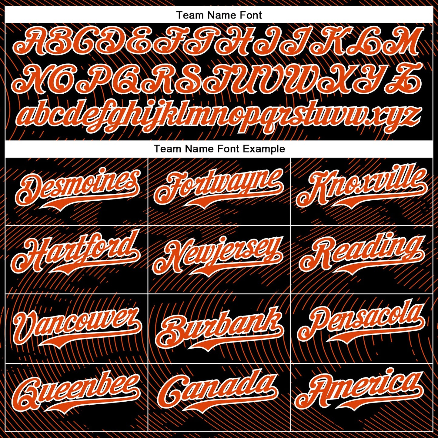 Custom Black Orange-White Curve Lines Bomber Full-Snap Varsity Letterman Hoodie Jacket view 5