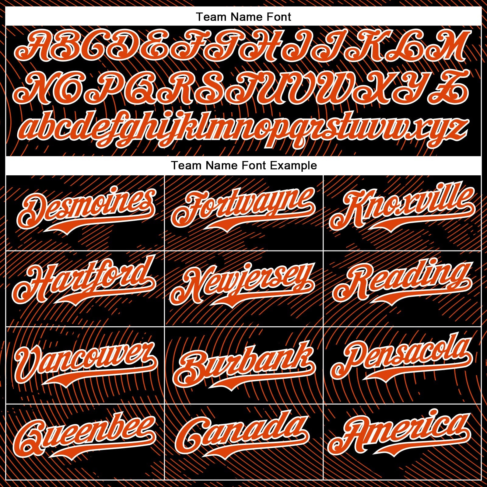 Custom Black Orange-White Curve Lines Bomber Full-Snap Varsity Letterman Hoodie Jacket view 5