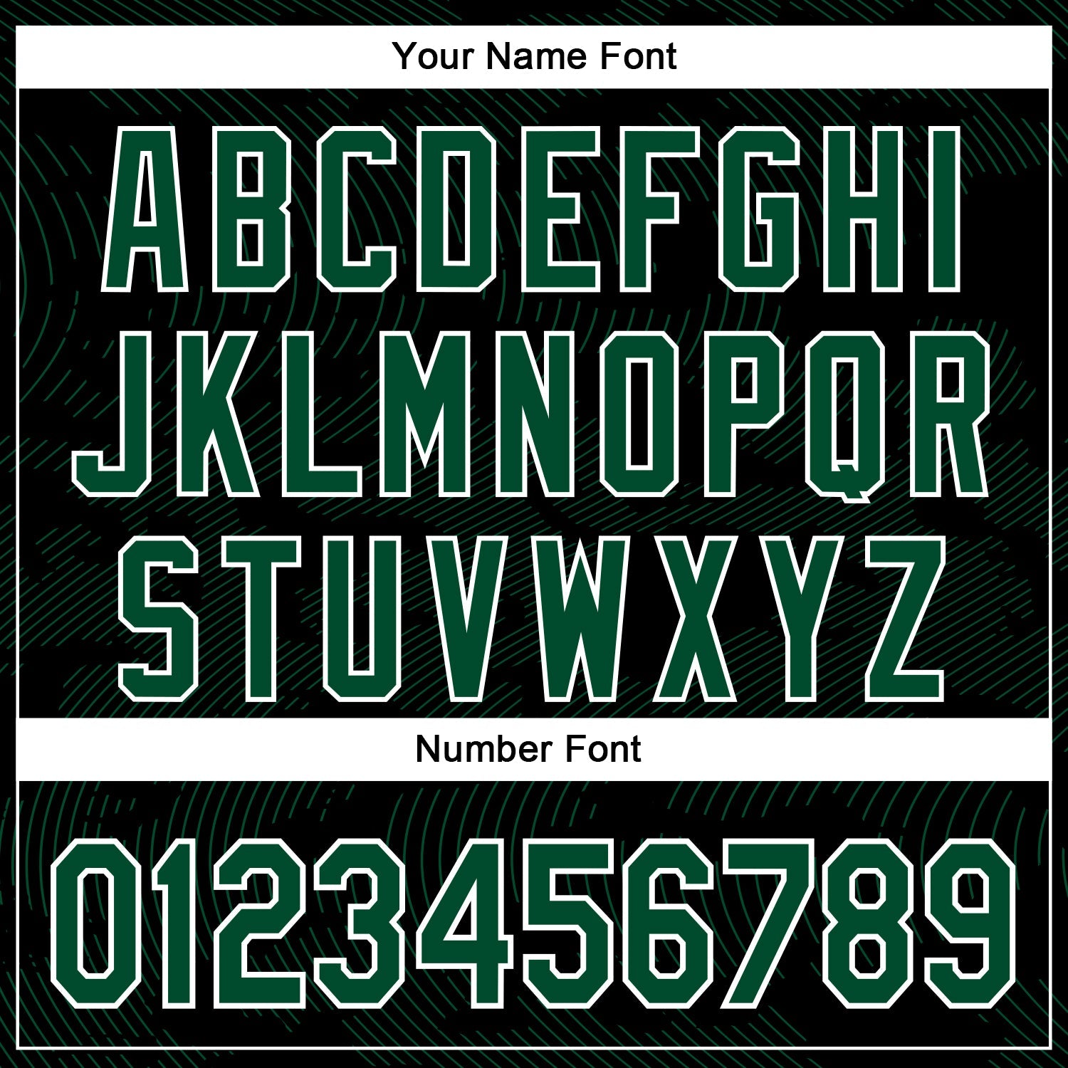 Custom Black Kelly Green-White Curve Lines Bomber Full-Snap Varsity Letterman Hoodie Jacket view 6