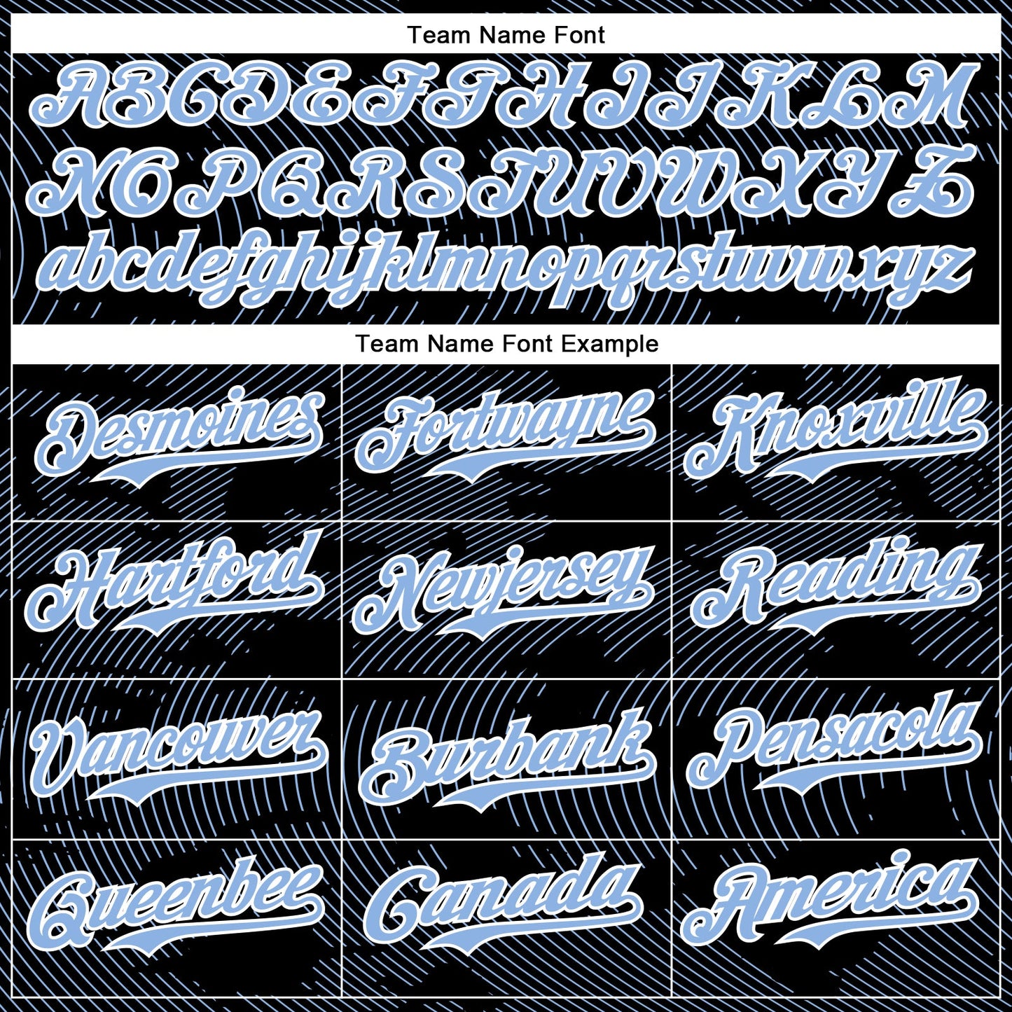 Custom Black Light Blue-White Curve Lines Bomber Full-Snap Varsity Letterman Hoodie Jacket view 5