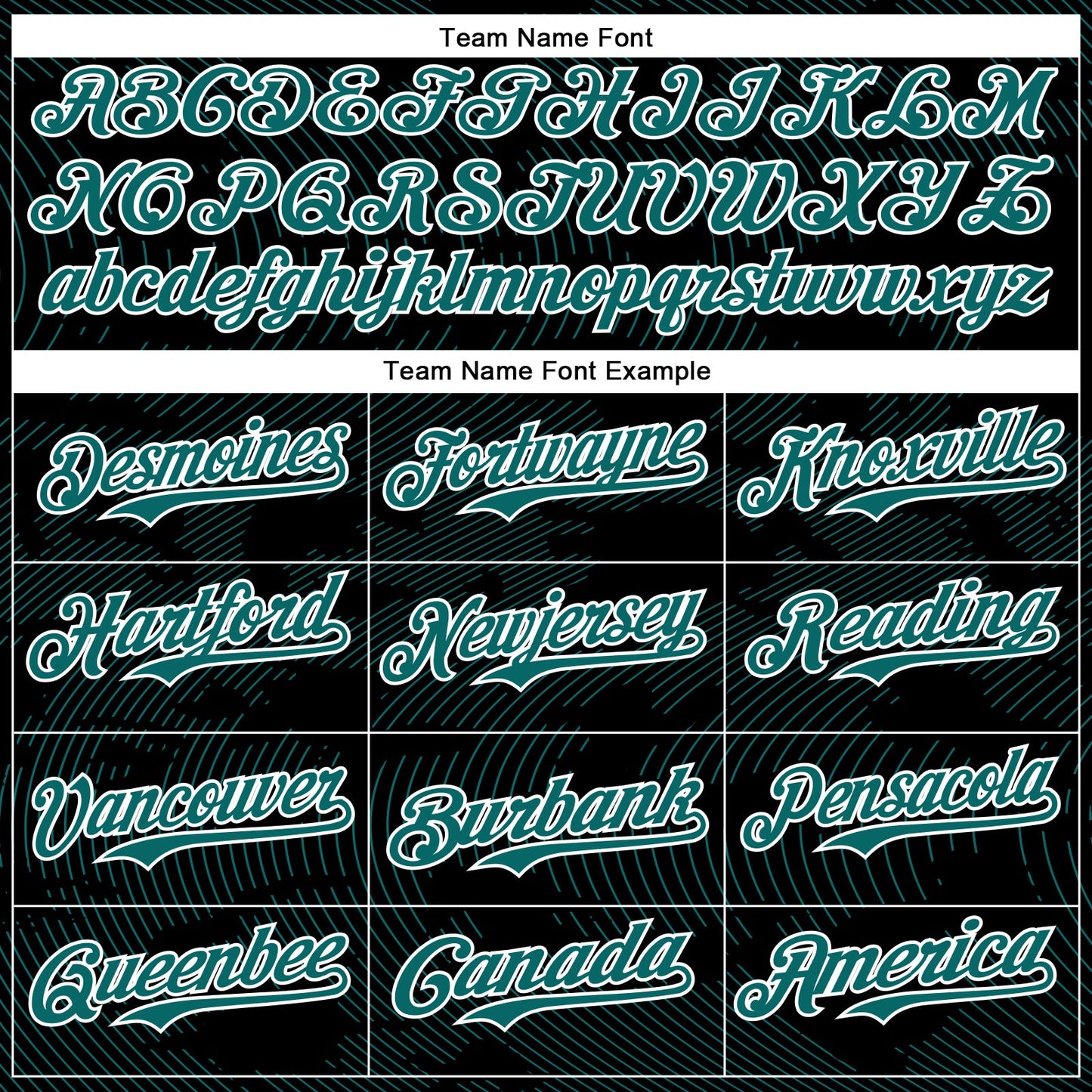 Custom Black Teal-White Curve Lines Bomber Full-Snap Varsity Letterman Hoodie Jacket view 5