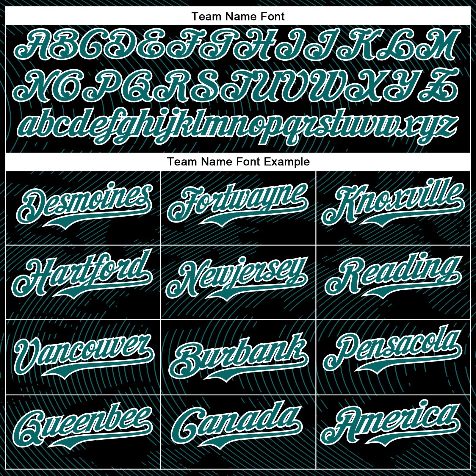 Custom Black Teal-White Curve Lines Bomber Full-Snap Varsity Letterman Hoodie Jacket view 5