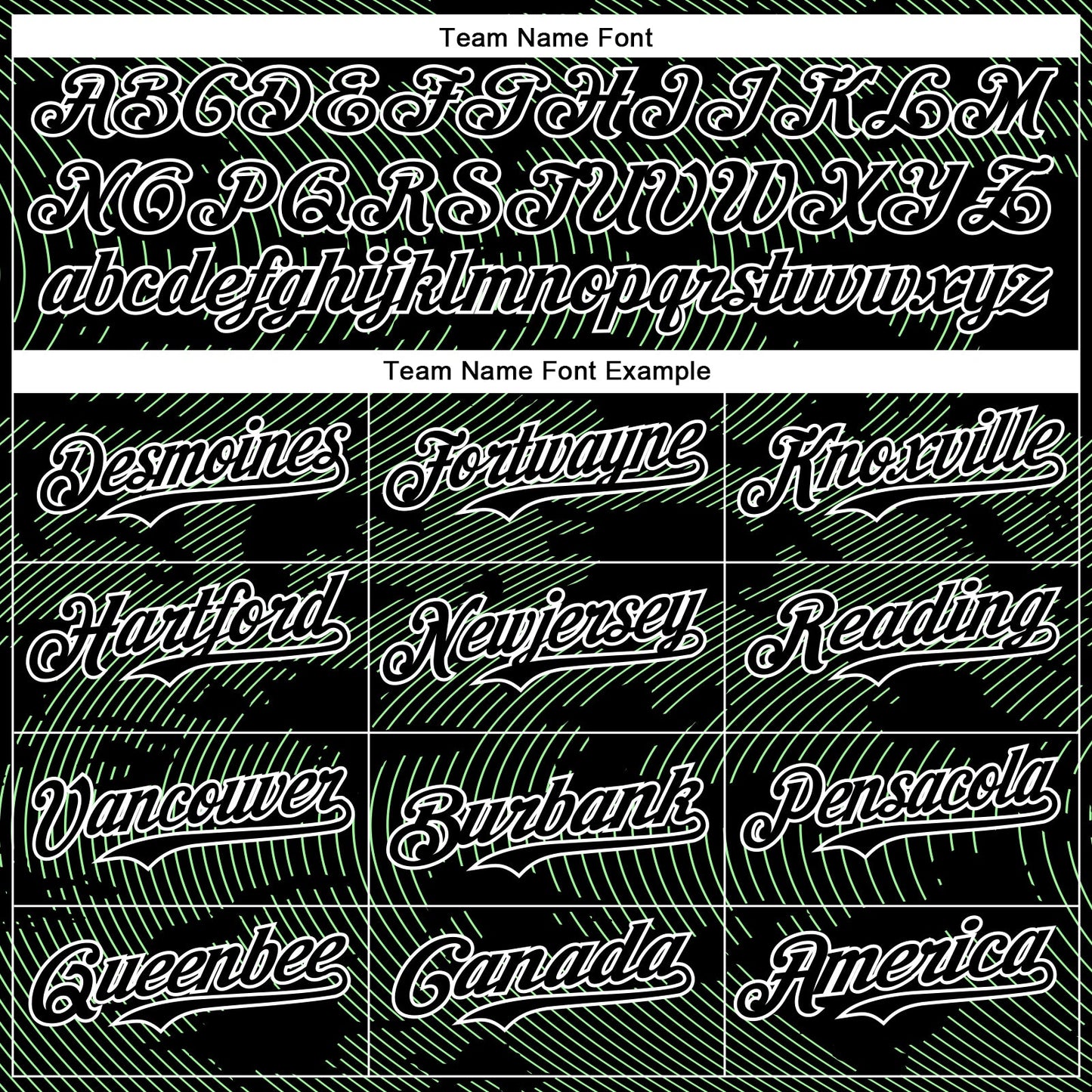 Custom Black Pea Green-White Curve Lines Bomber Full-Snap Varsity Letterman Hoodie Jacket view 5